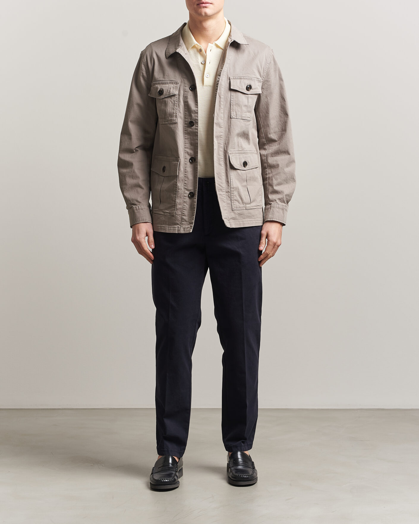 Herren | Hosen | Oscar Jacobson | Danik Cotton Trousers Navy