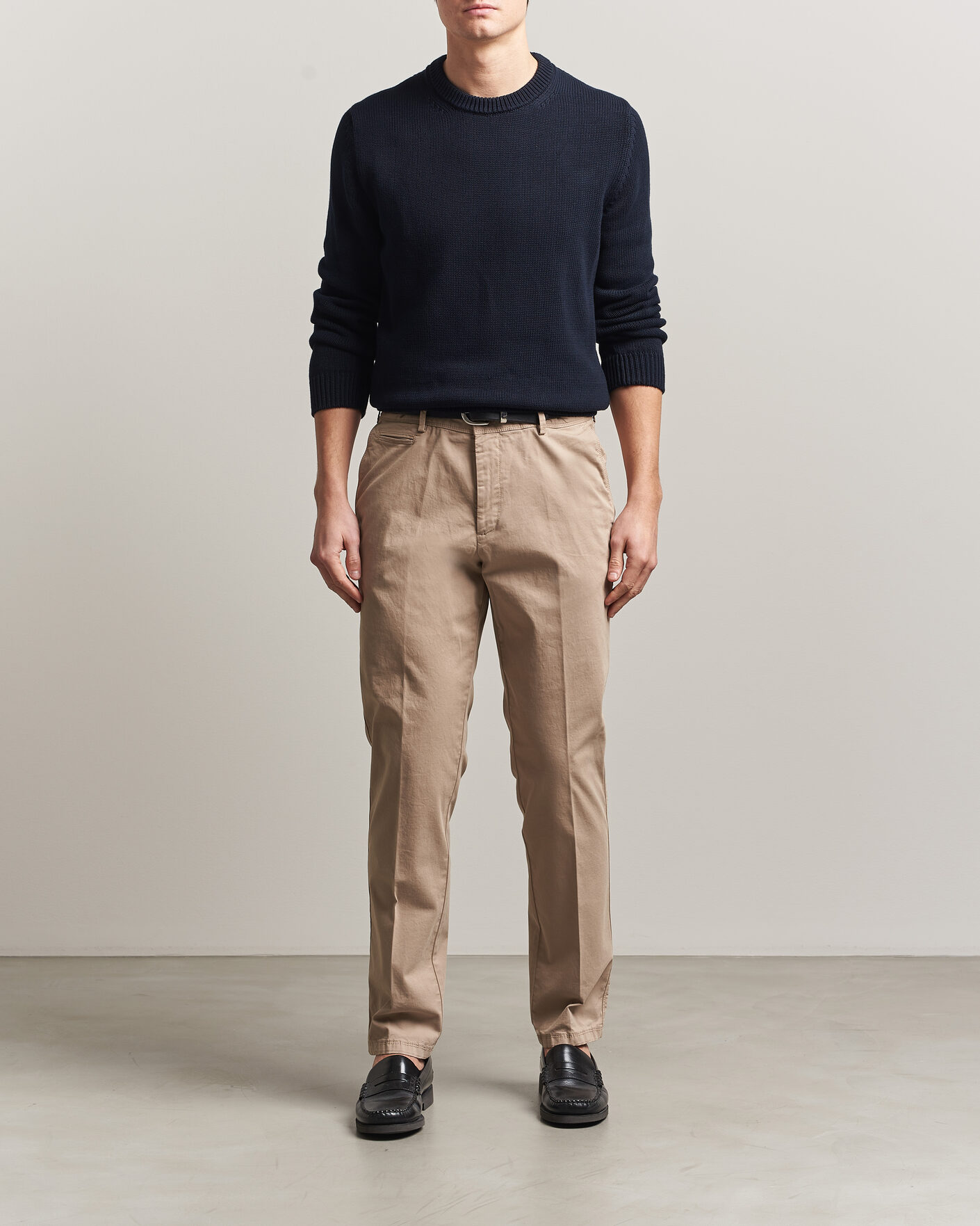 Herren | Hosen | Oscar Jacobson | Danik Cotton Trousers Beige