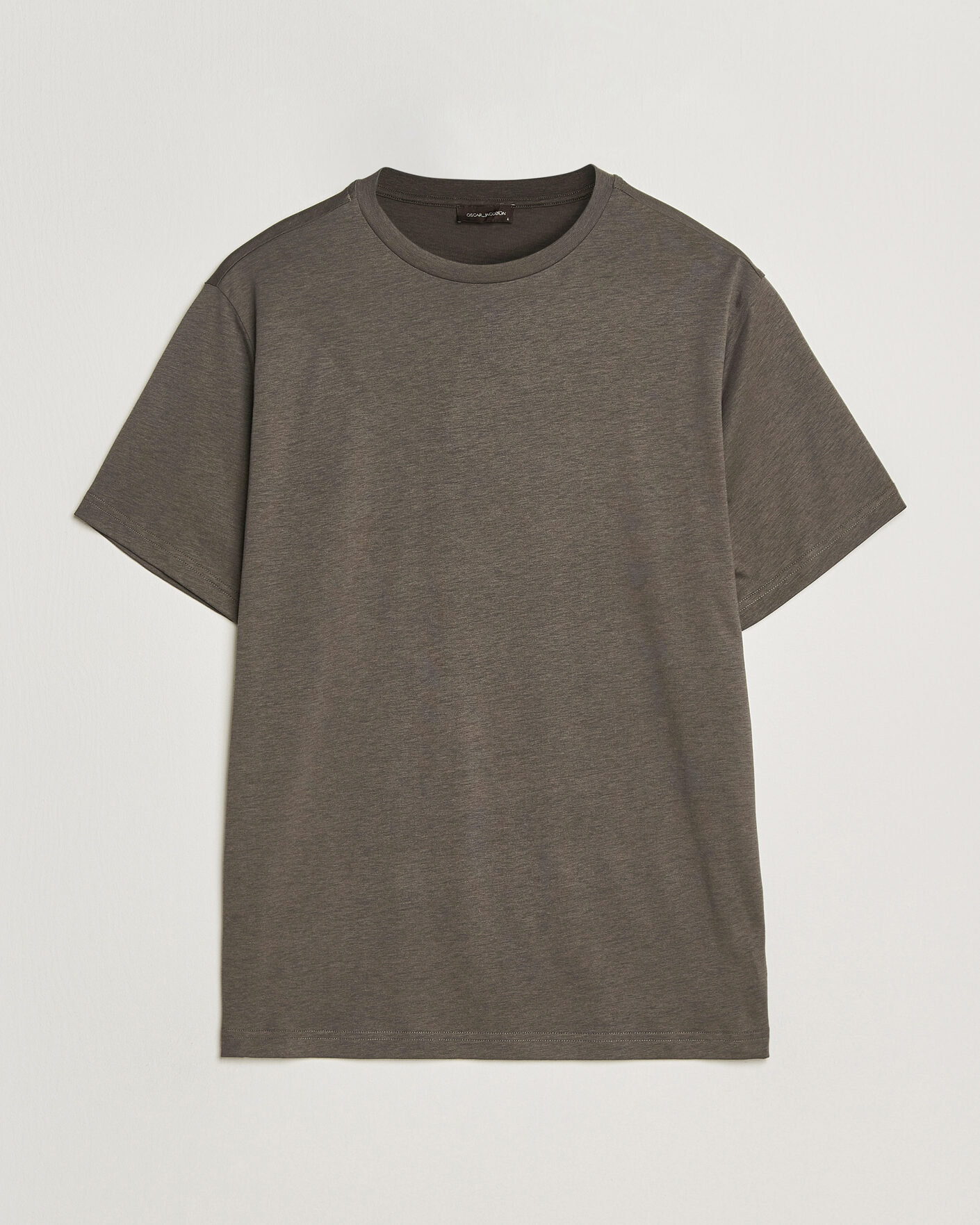 Herren | T-Shirts | Oscar Jacobson | Kim Lyocel/Cotton T-Shirt Green