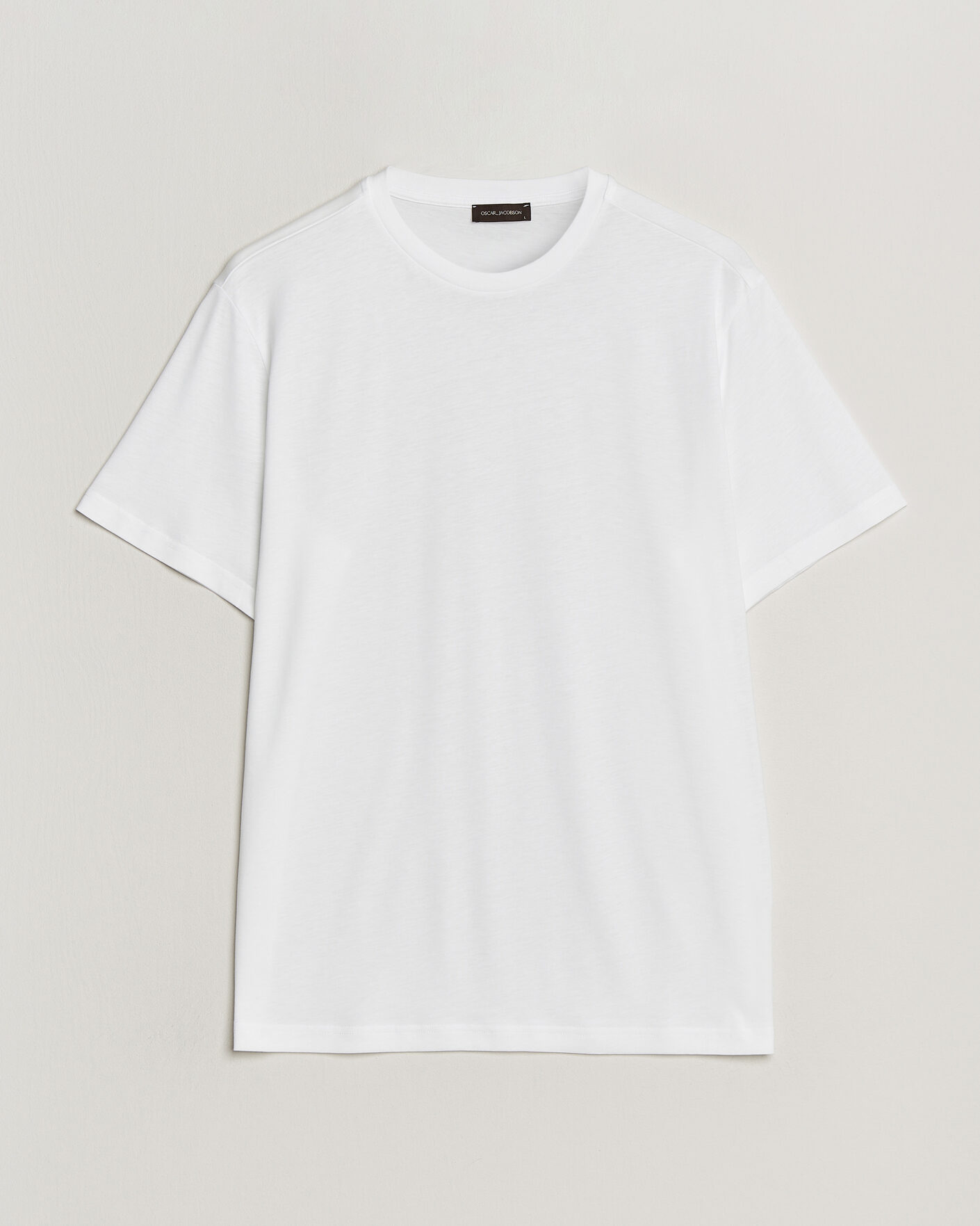 Herren | T-Shirts | Oscar Jacobson | Kim Lyocel/Cotton T-Shirt White