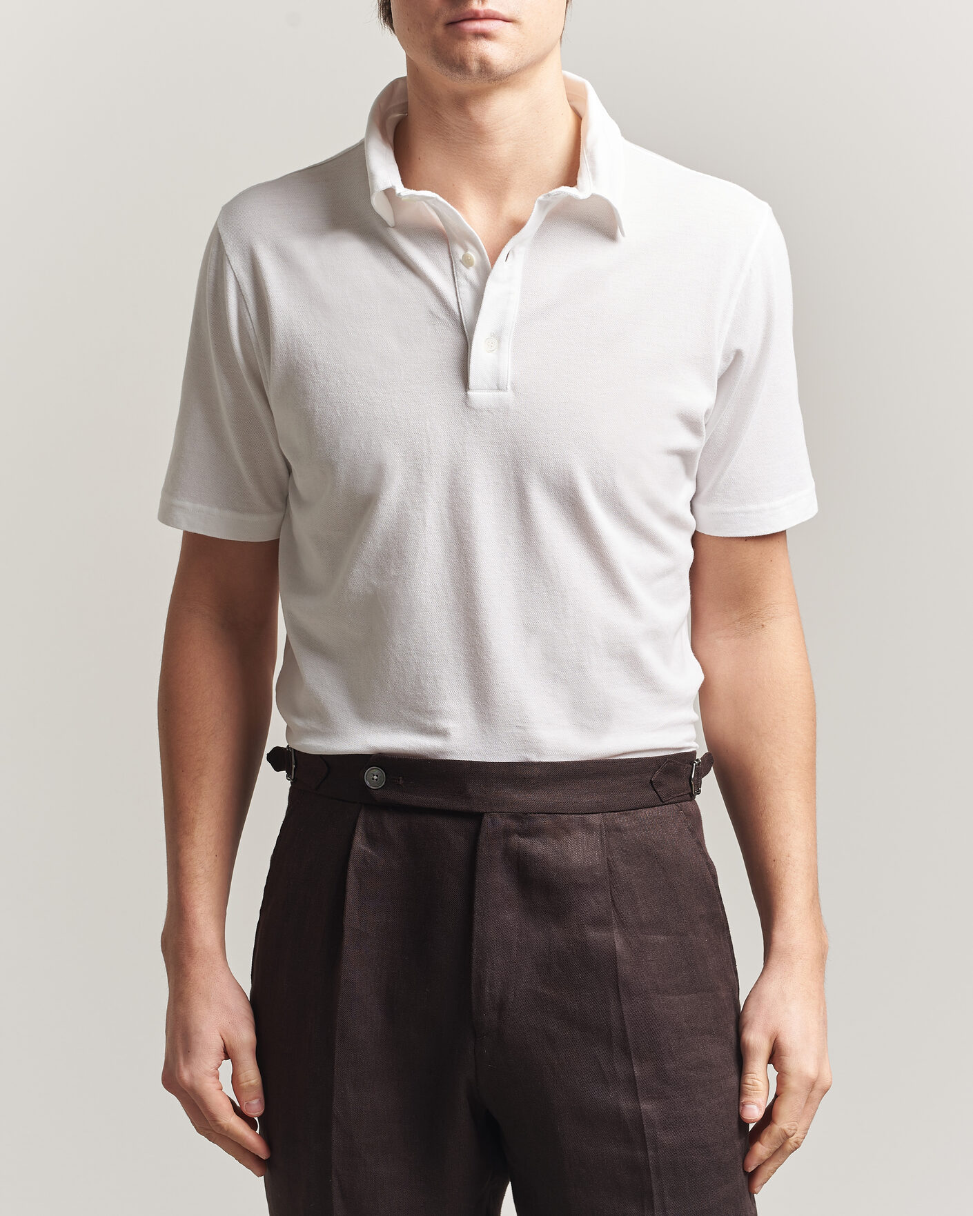 Herren | Poloshirts | Zanone | Soft Cotton Piquet Polo White