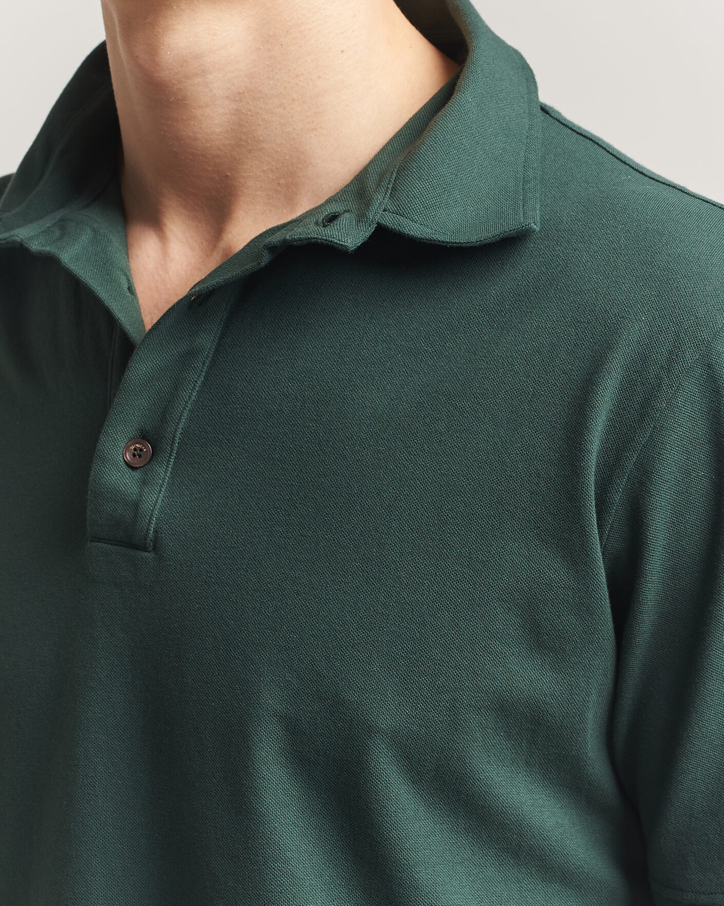 Herren | Poloshirts | Zanone | Soft Cotton Piquet Polo Dark Green