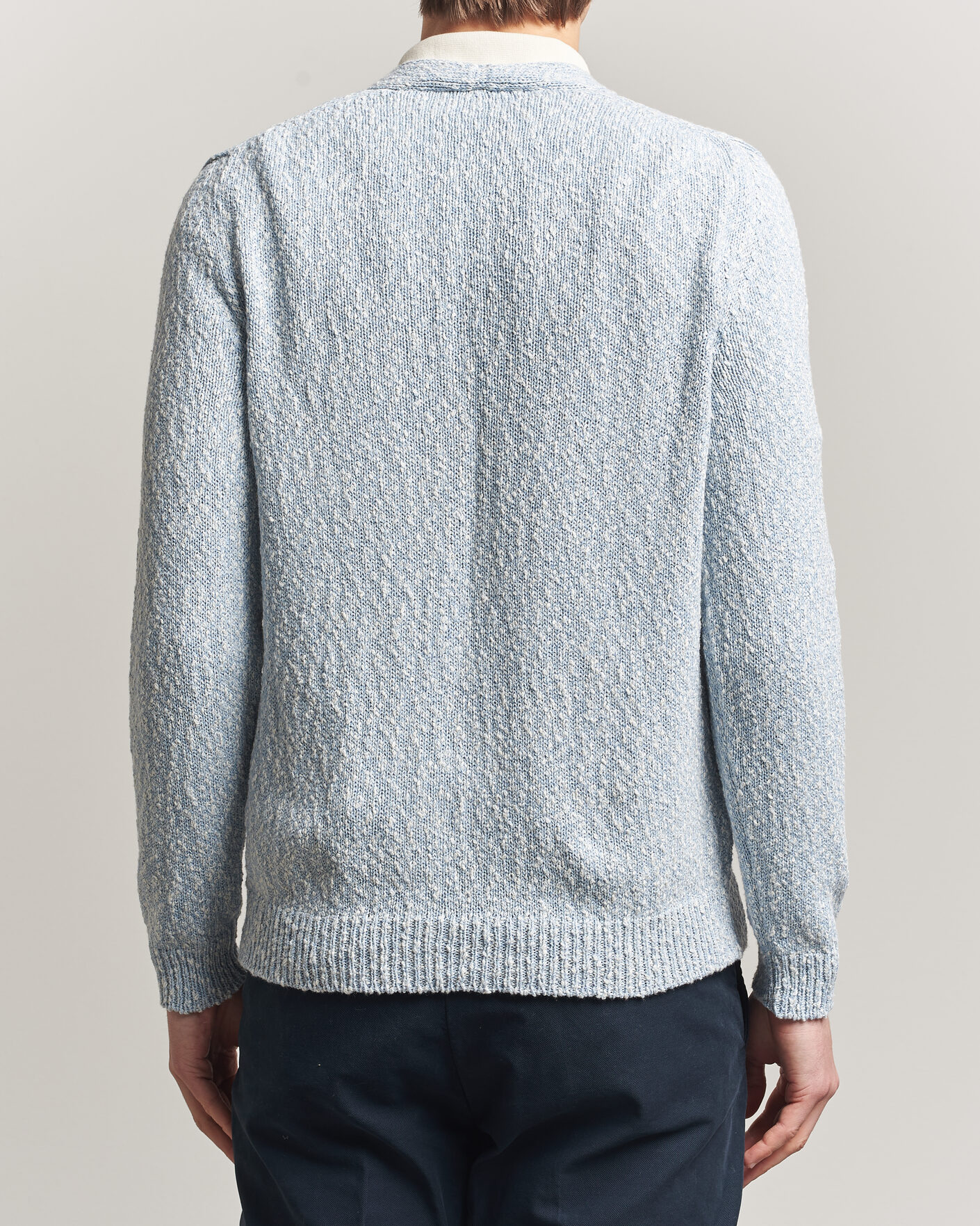 Herren | Pullover | Zanone | Mouline Cardigan Sky Blue
