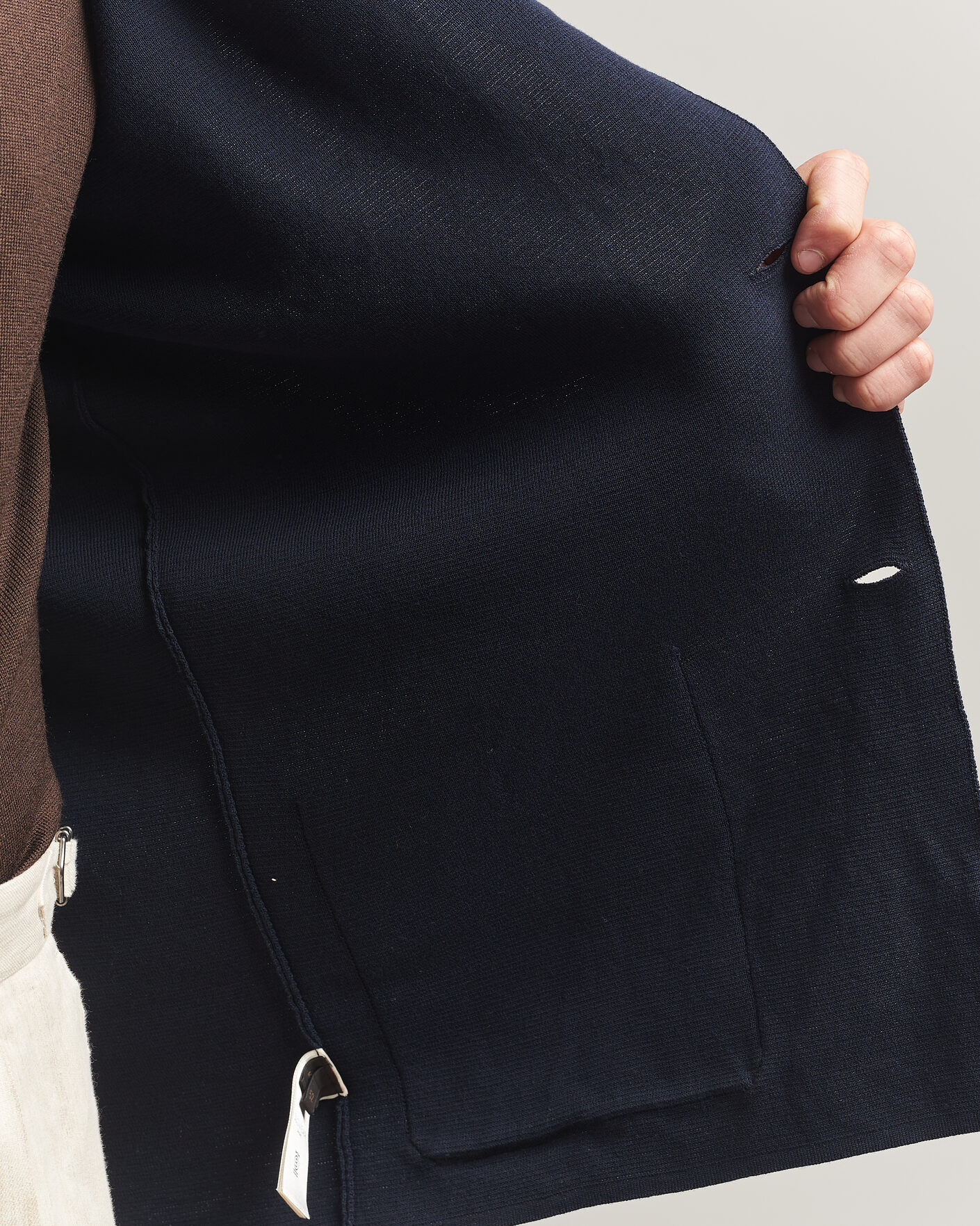 Herren | Sakkos | Zanone | Knitted Cotton Blazer Navy