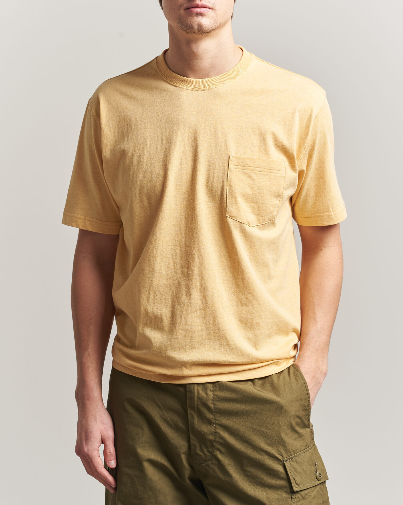 Herren | T-Shirts | BEAMS PLUS | Pocket Tee Yellow