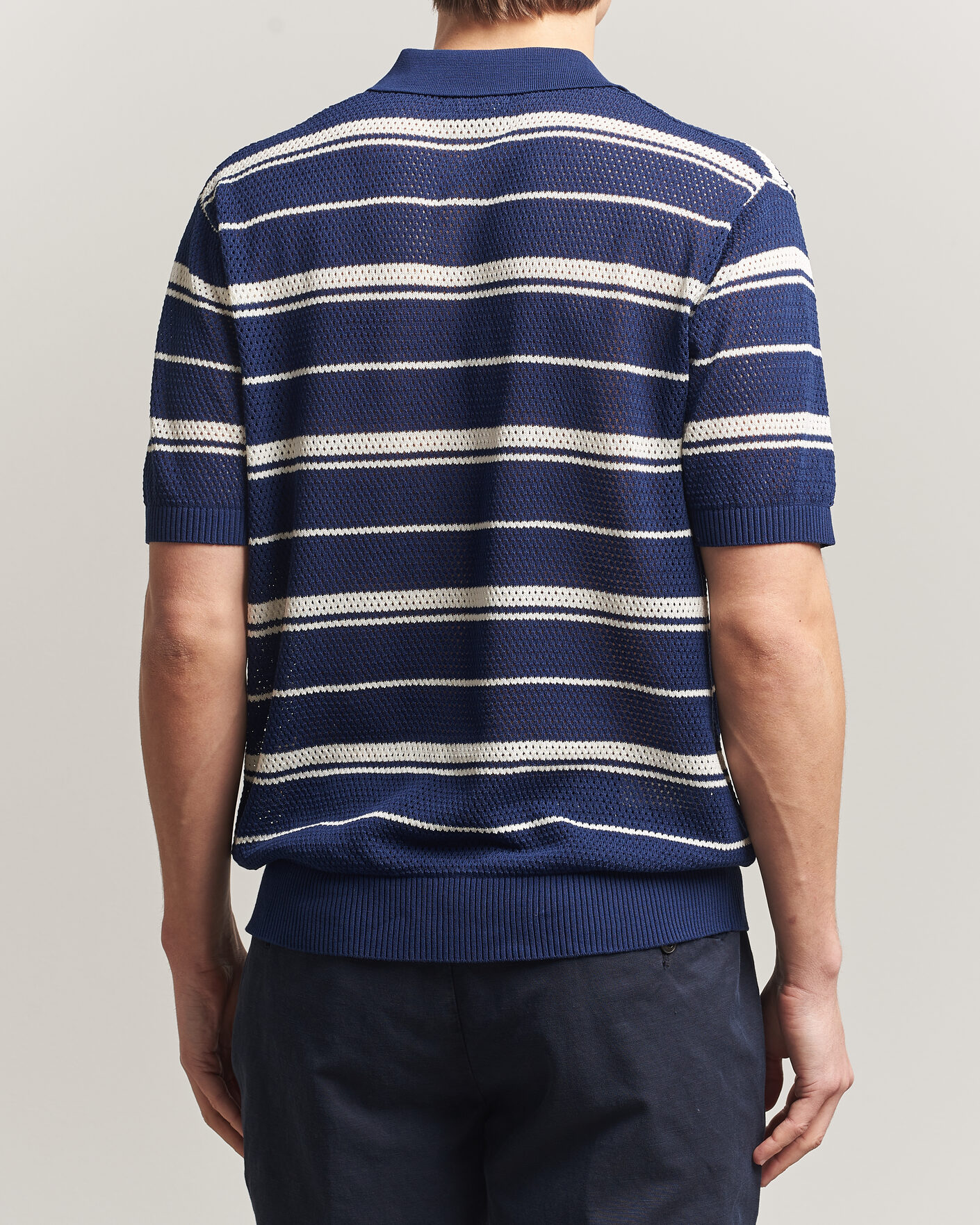 Herren | Poloshirts | BEAMS PLUS | Short Sleeve Mesh Knit Polo Navy