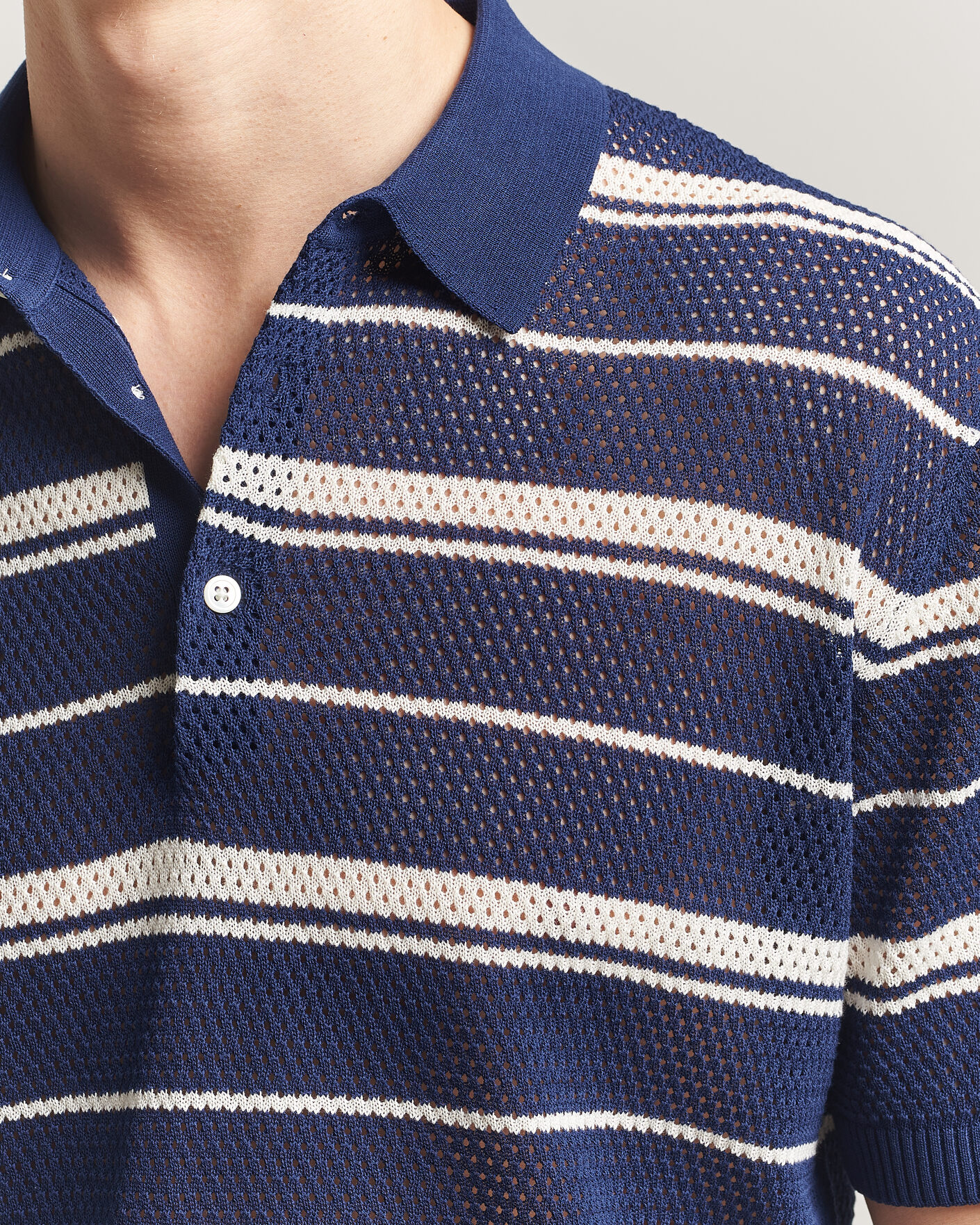 Herren | Poloshirts | BEAMS PLUS | Short Sleeve Mesh Knit Polo Navy