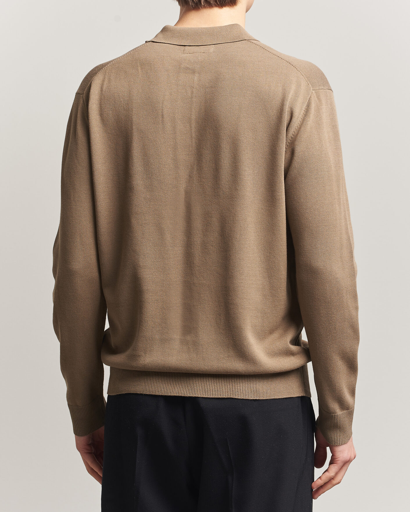 Herren | Poloshirts | BEAMS PLUS | Long Sleeve 12G Knit Polo Mocha