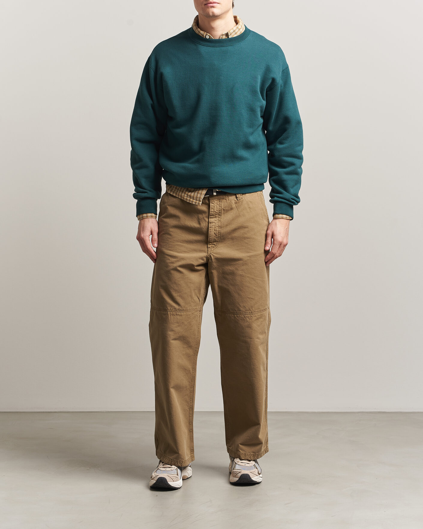 Herren | Pullover | BEAMS PLUS | Crew Sweat Dark Green