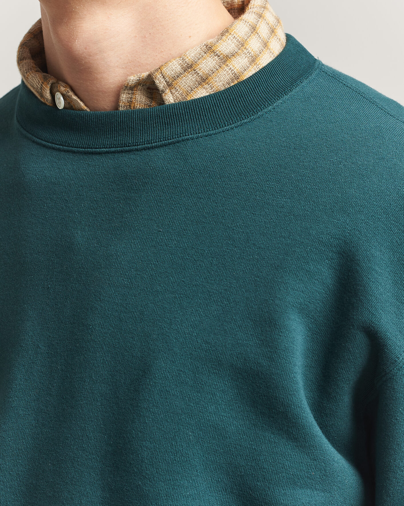 Herren | Pullover | BEAMS PLUS | Crew Sweat Dark Green