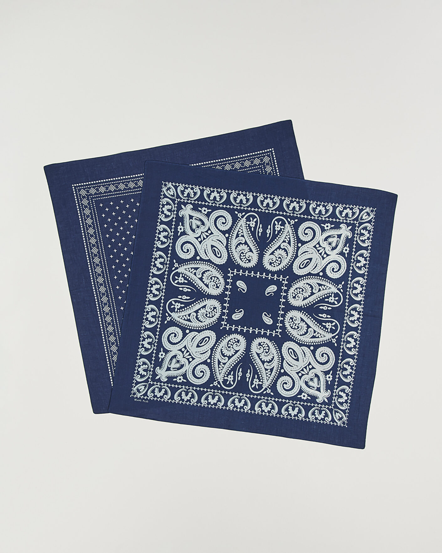 Herren | Einstecktücher | BEAMS PLUS | 2-Pack Bandana Indigo Blue
