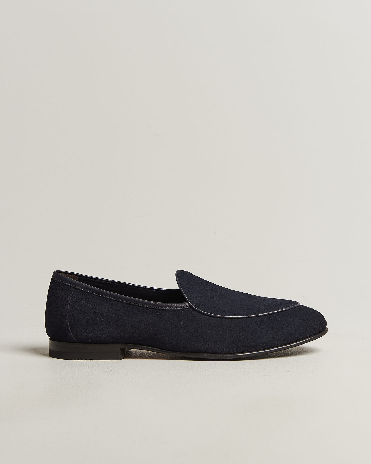 Herren | Loafer | Loake 1880 | Belgrave Suede Belgian Loafer Navy