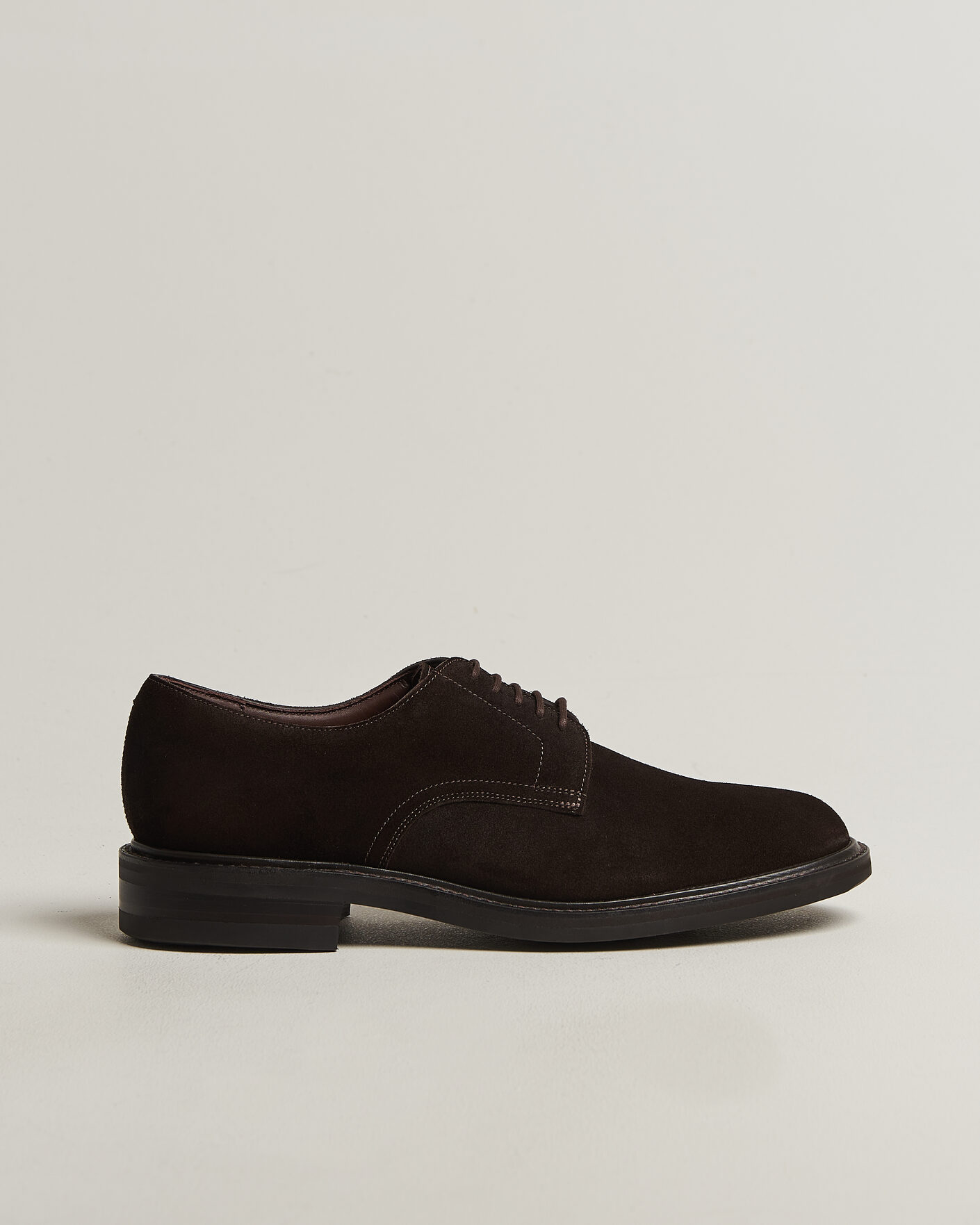 Herren | Derby | Loake 1880 | Barbican Suede Derby Dark Brown
