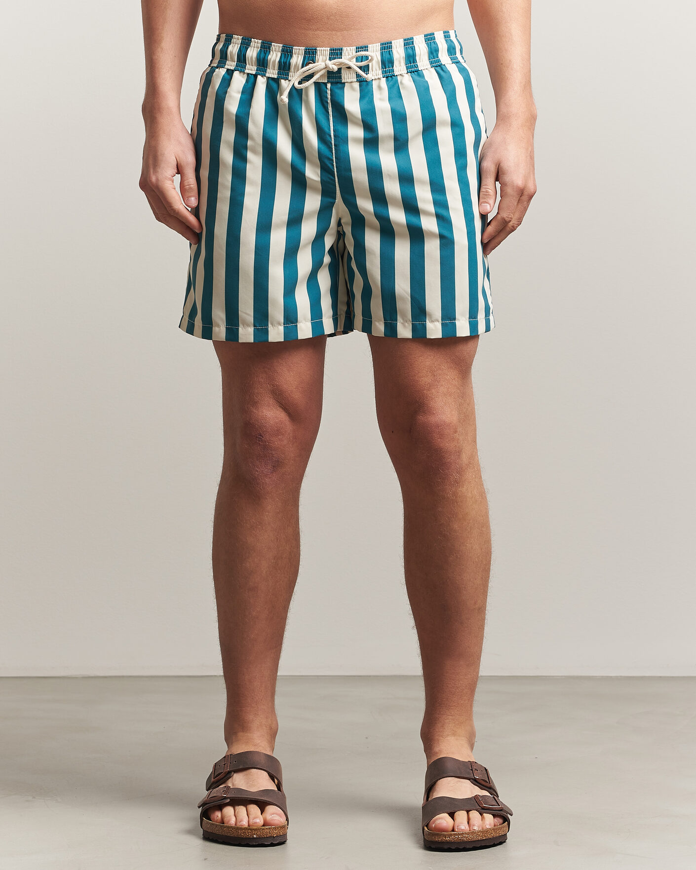 Herren | Badehosen | Ripa Ripa | Paraggi Striped Swimshorts Green