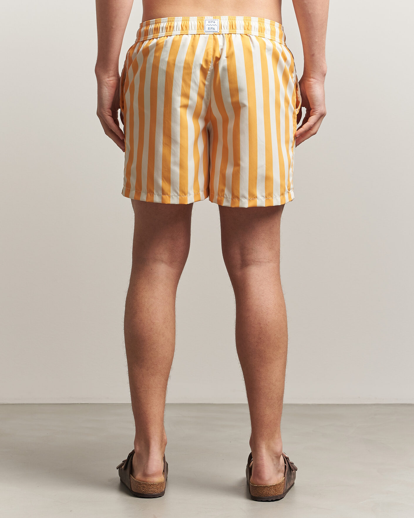 Herren | Badehosen | Ripa Ripa | Paraggi Striped Swimshorts Yellow