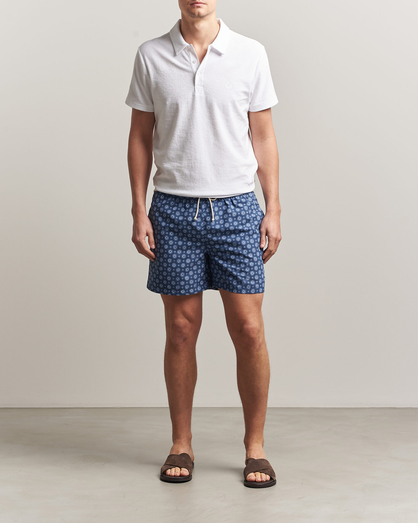 Herren | Ripa Ripa Printed Swimshorts Dark Blue | Ripa Ripa | Printed Swimshorts Dark Blue