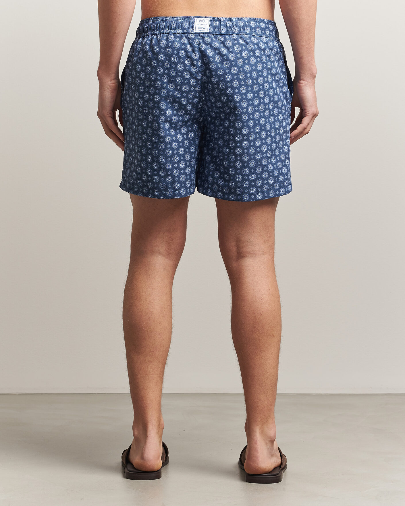 Herren | Badehosen | Ripa Ripa | Printed Swimshorts Dark Blue