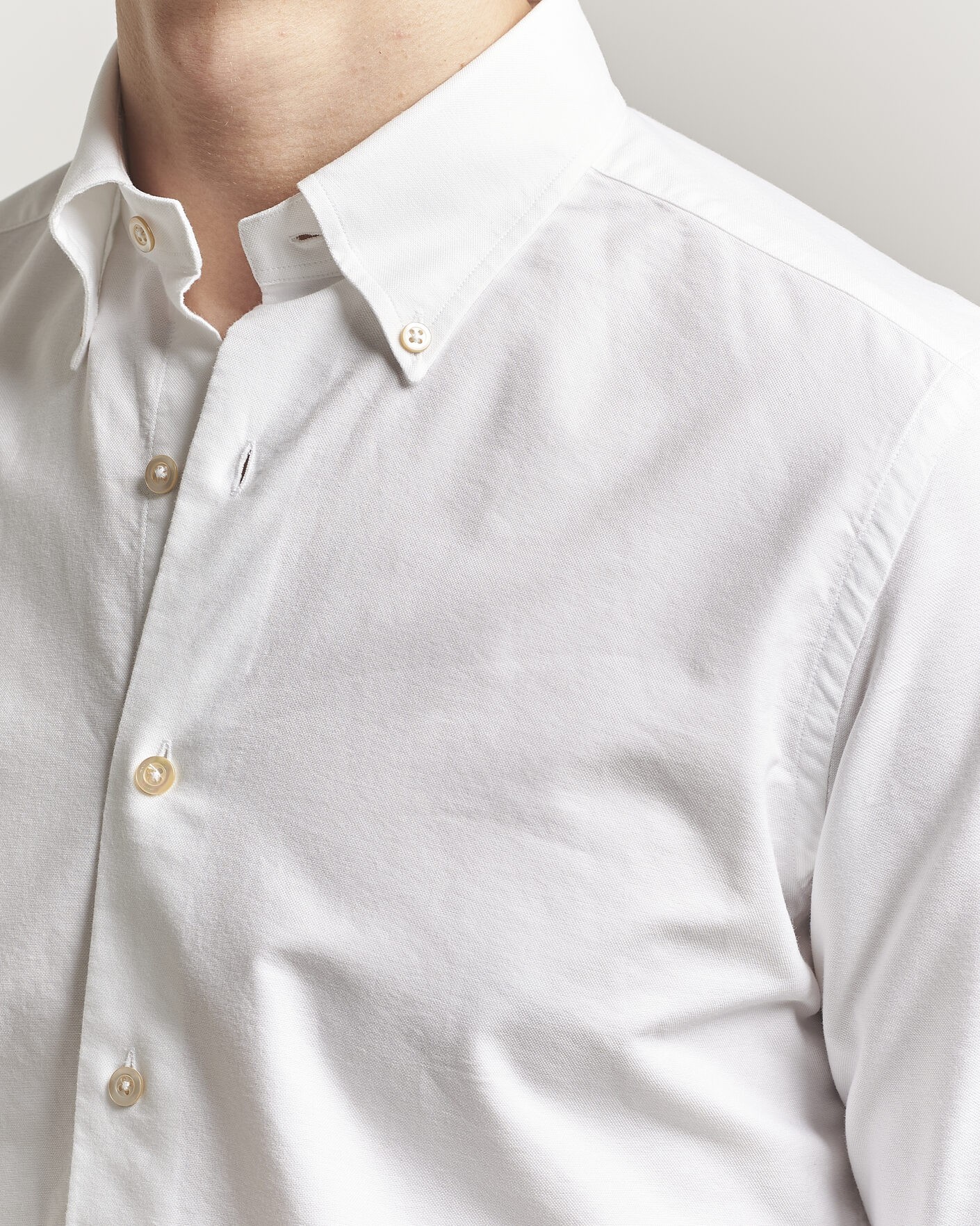 Herren | Hemden | Grigio | Oxford Button Down Shirt White