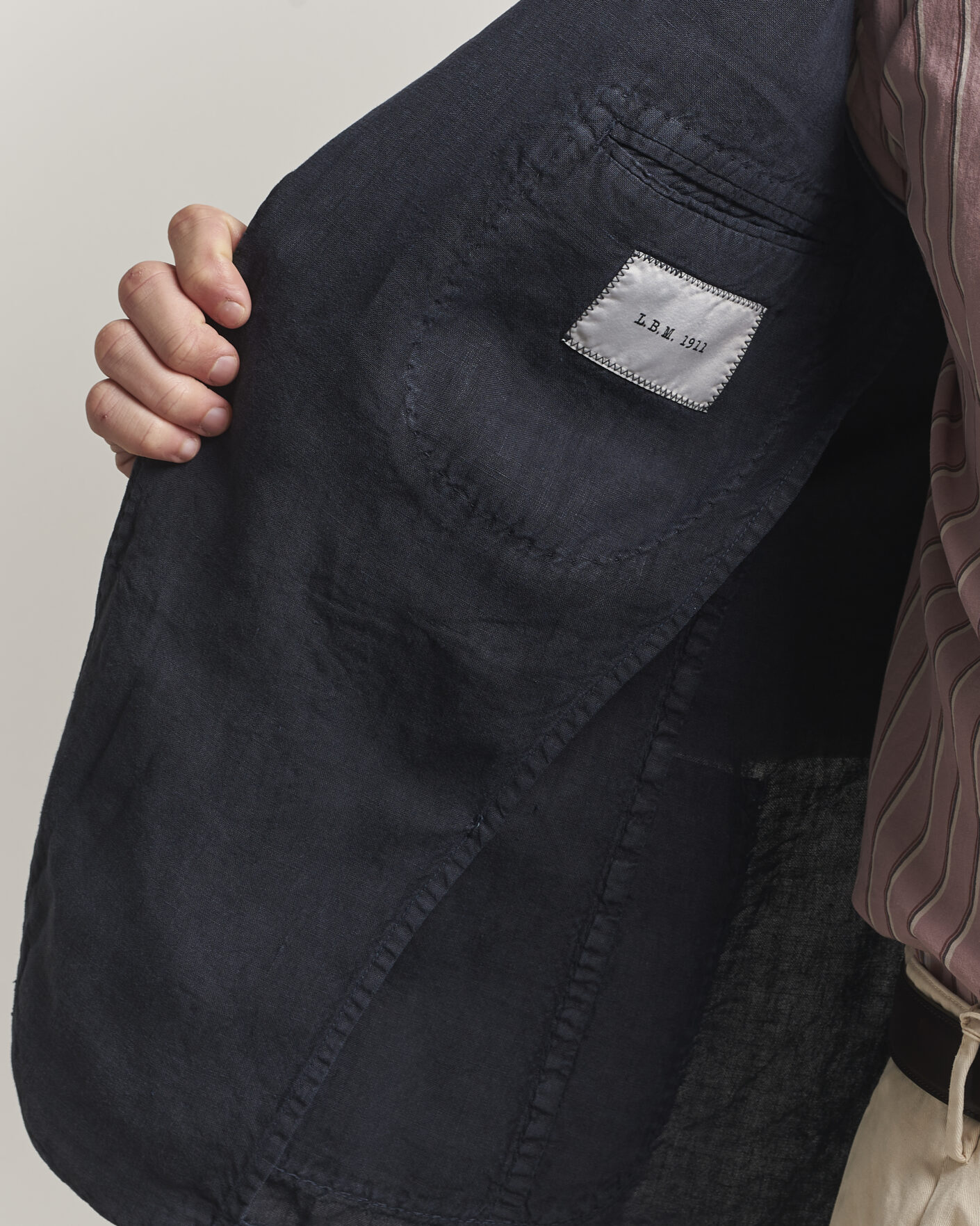 Herren | Sakkos | L.B.M. 1911 | Jack Regular Fit Linen Blazer Navy