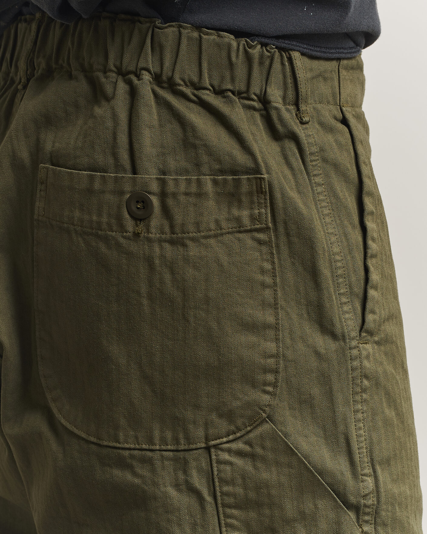 Herren | Hosen | orSlow | Wide Fit French Work Pants Army Green