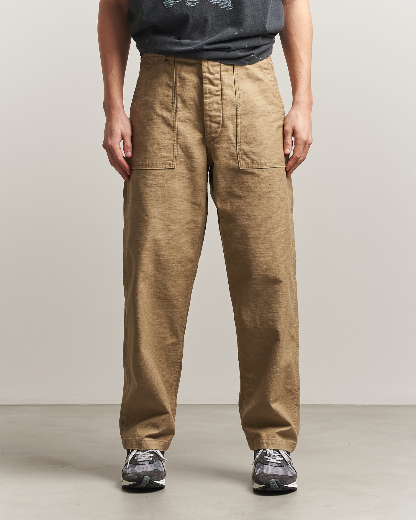 Herren | Hosen | orSlow | Regular Fit Original Sateen Fatigue Pants Sand Beige