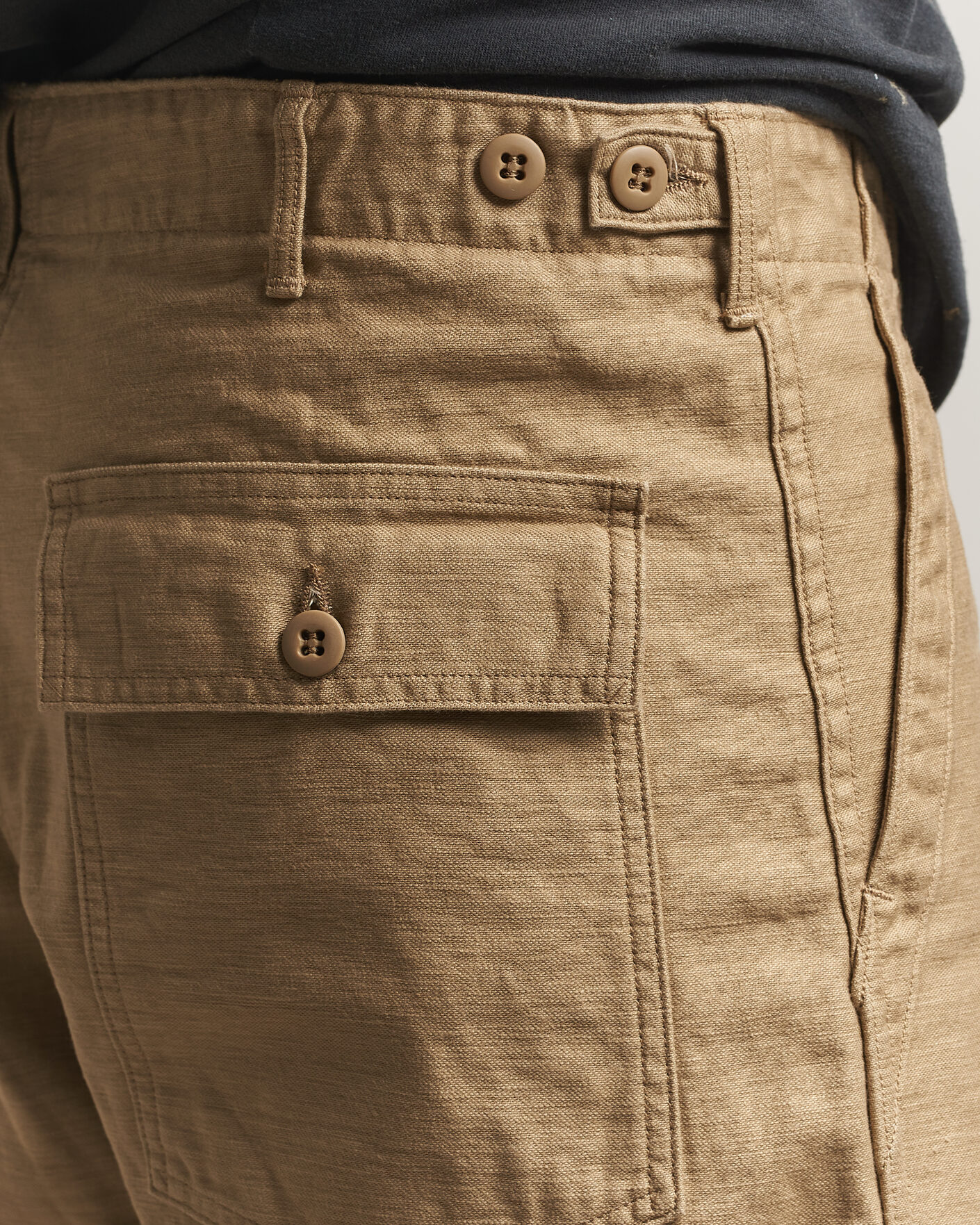 Herren | Hosen | orSlow | Regular Fit Original Sateen Fatigue Pants Sand Beige