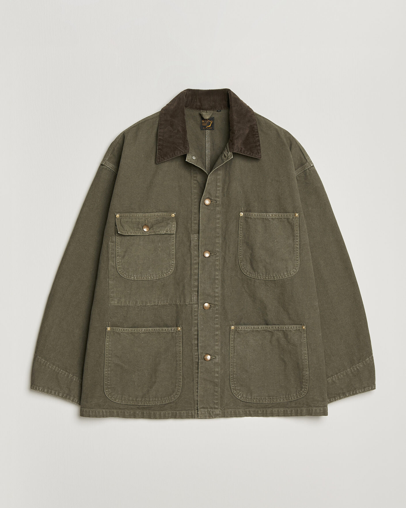 Herren | Jacken | orSlow | Oxford Coverall Chore Jacket Army Green