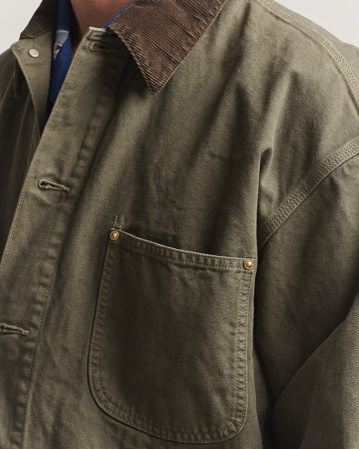 Herren | Jacken | orSlow | Oxford Coverall Chore Jacket Army Green
