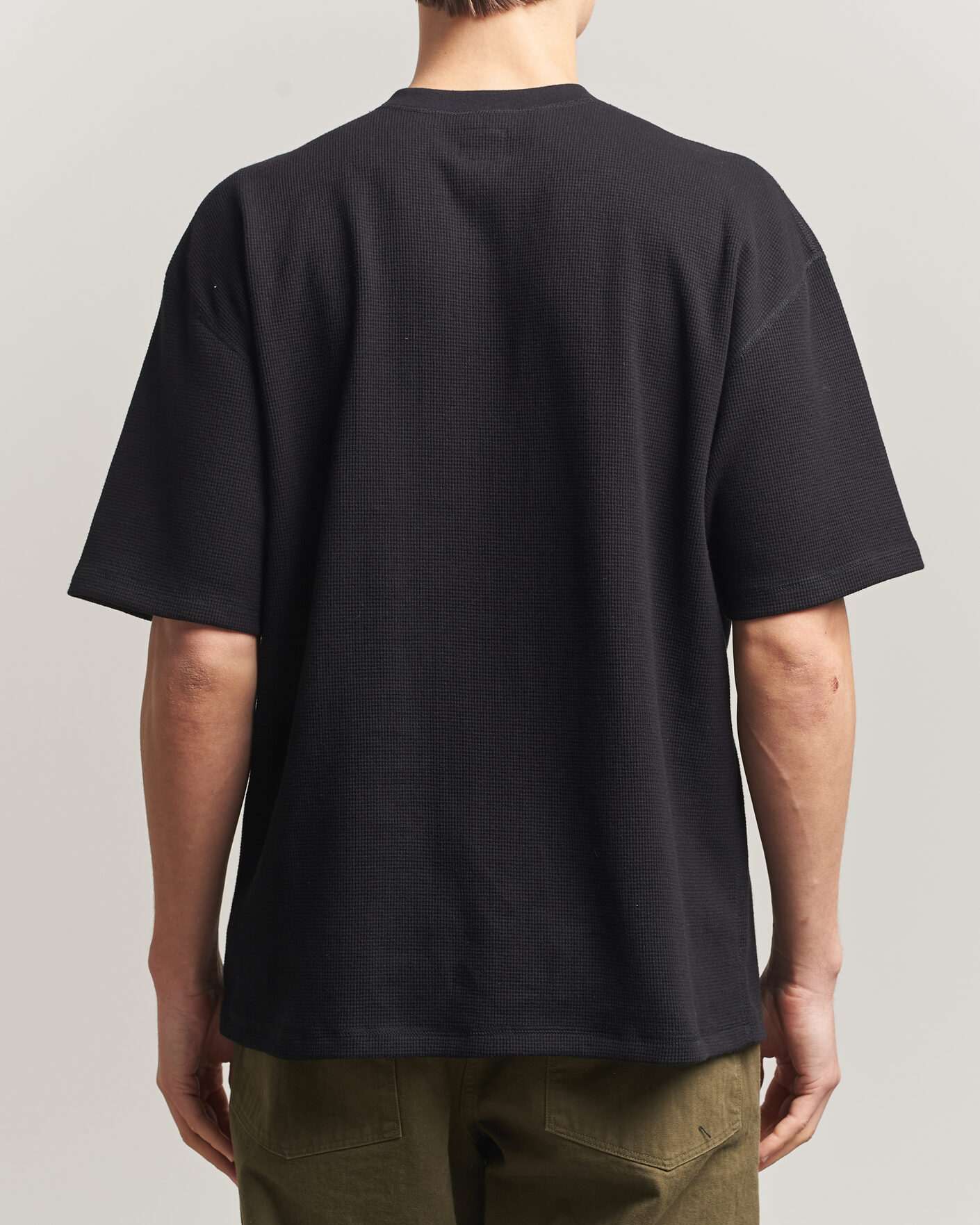 Herren | T-Shirts | orSlow | Waffle Cotton T-Shirt Black