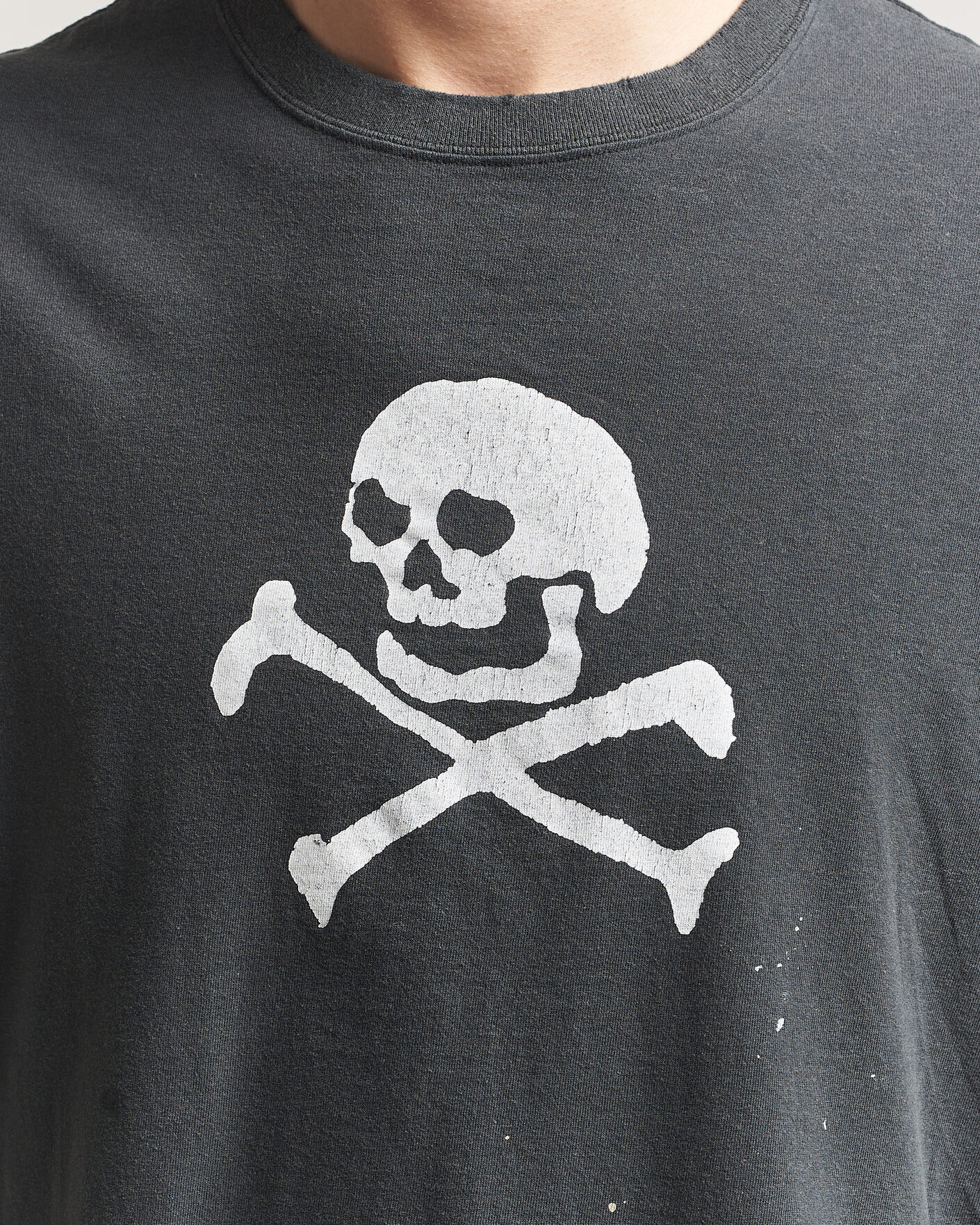 Herren | T-Shirts | orSlow | Vintage Skull Print T-Shirt Black