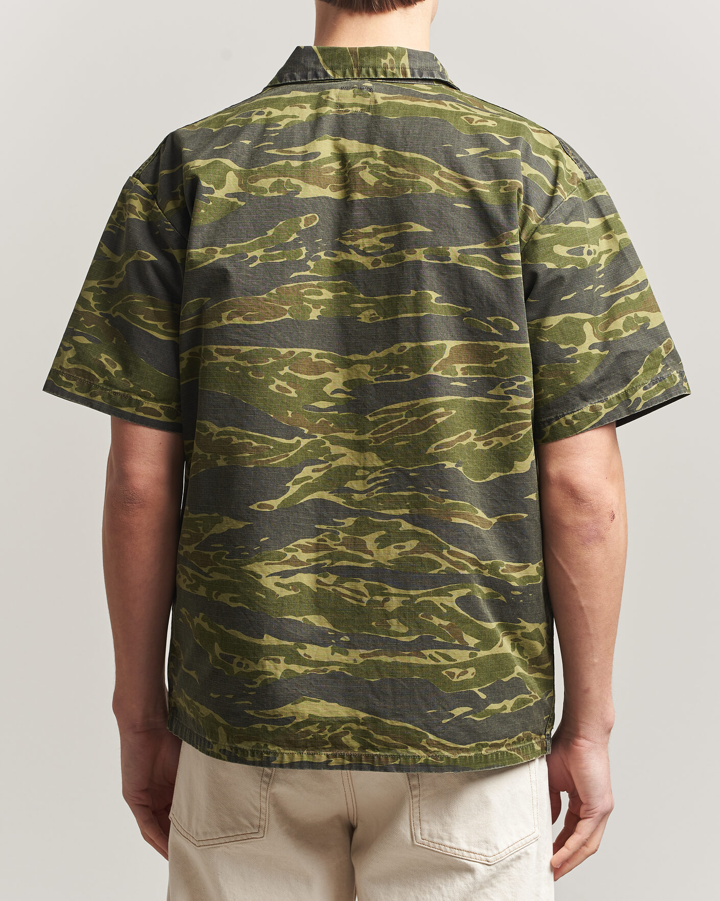 Herren | Hemden | orSlow | Short Sleeve Utility Shirt Tiger Camo
