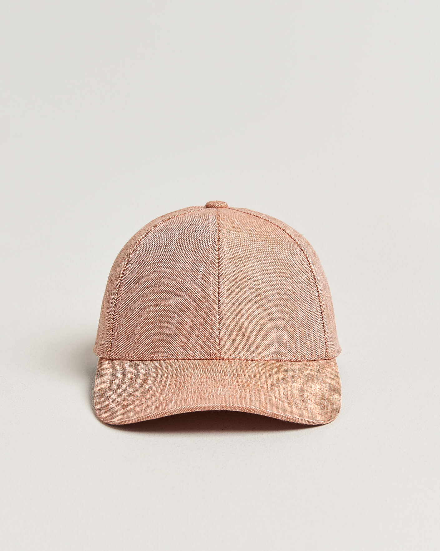 Herren | Hüte & Mützen | Varsity Headwear | Linen Baseball Cap Pale Rust