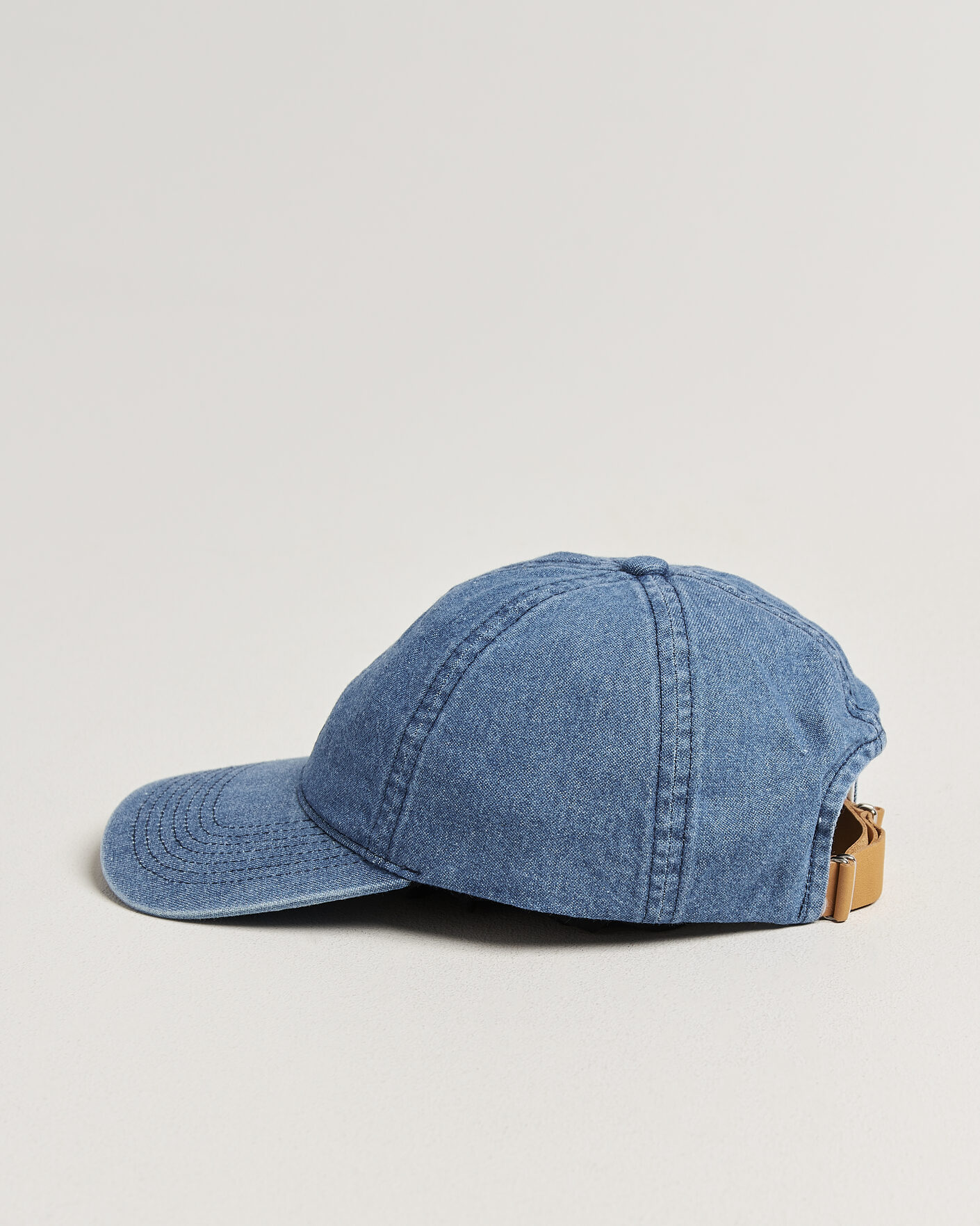 Herren | Hüte & Mützen | Varsity Headwear | Washed Denim Baseball Cap Indigo