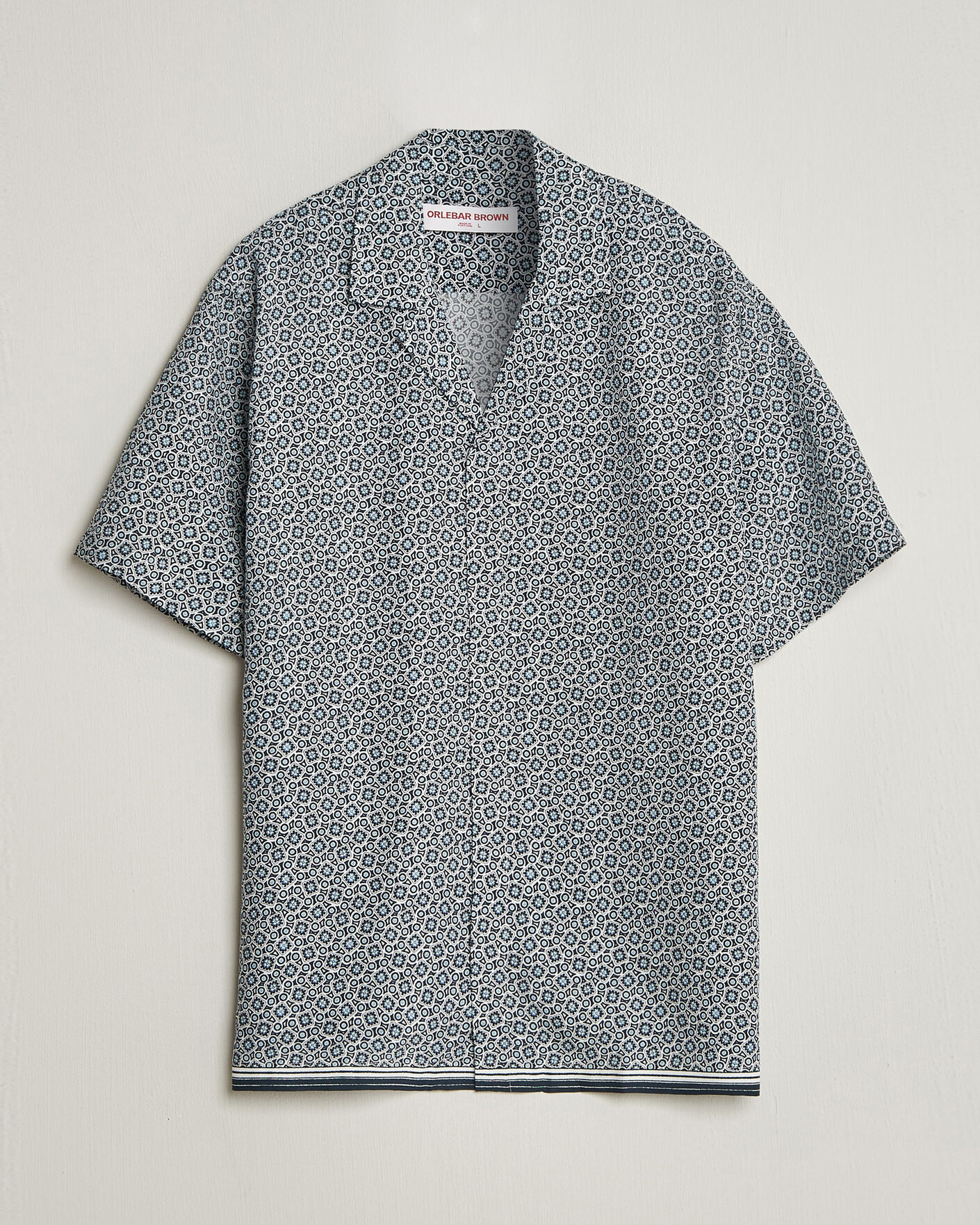 Herren | Hemden | Orlebar Brown | Maitan Lyocel Petola Shirts Night Iris