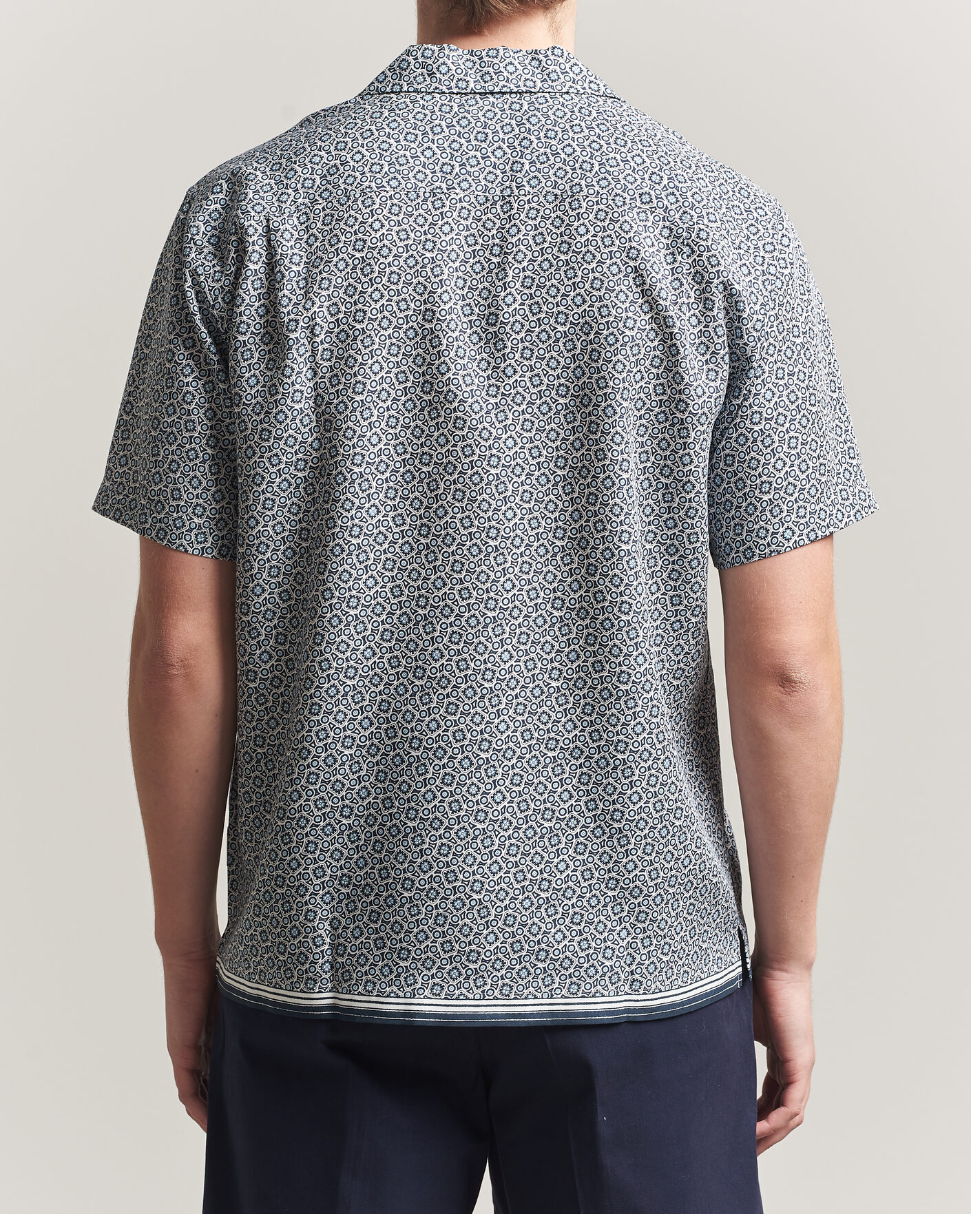 Herren | Hemden | Orlebar Brown | Maitan Lyocel Petola Shirts Night Iris