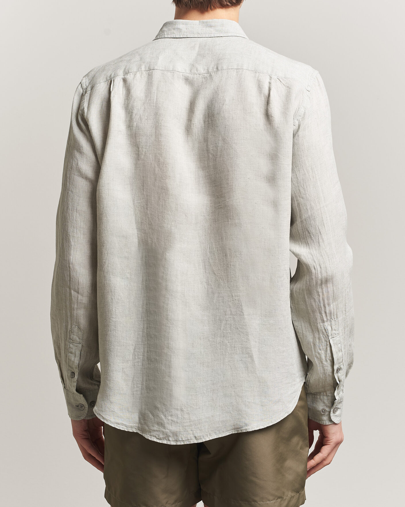 Herren | Hemden | Orlebar Brown | Coleburn Linen Shirt Cliff Grey
