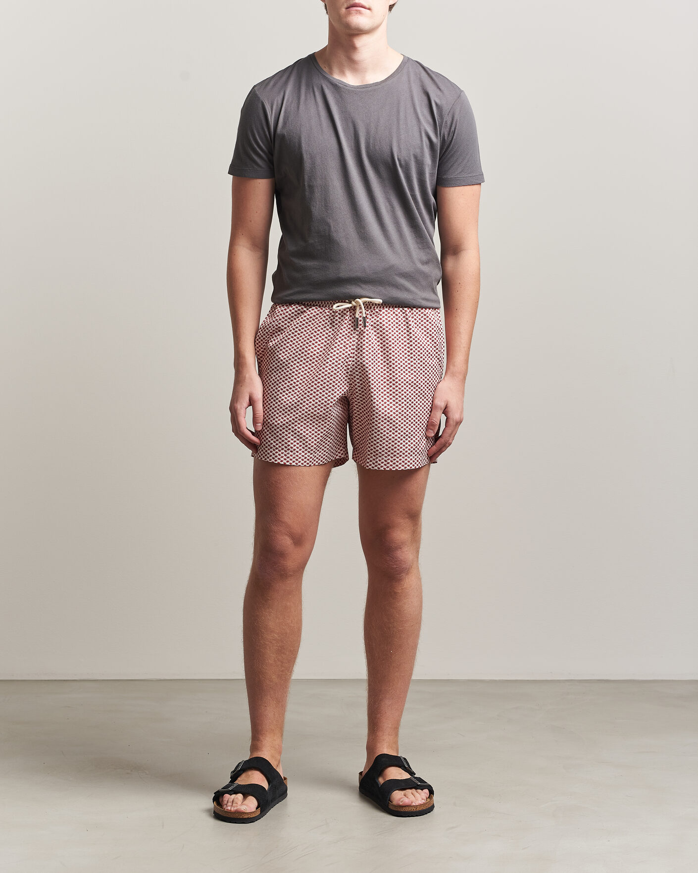Herren | T-Shirts | Orlebar Brown | OB Crew T-Shirt Elephant Grey