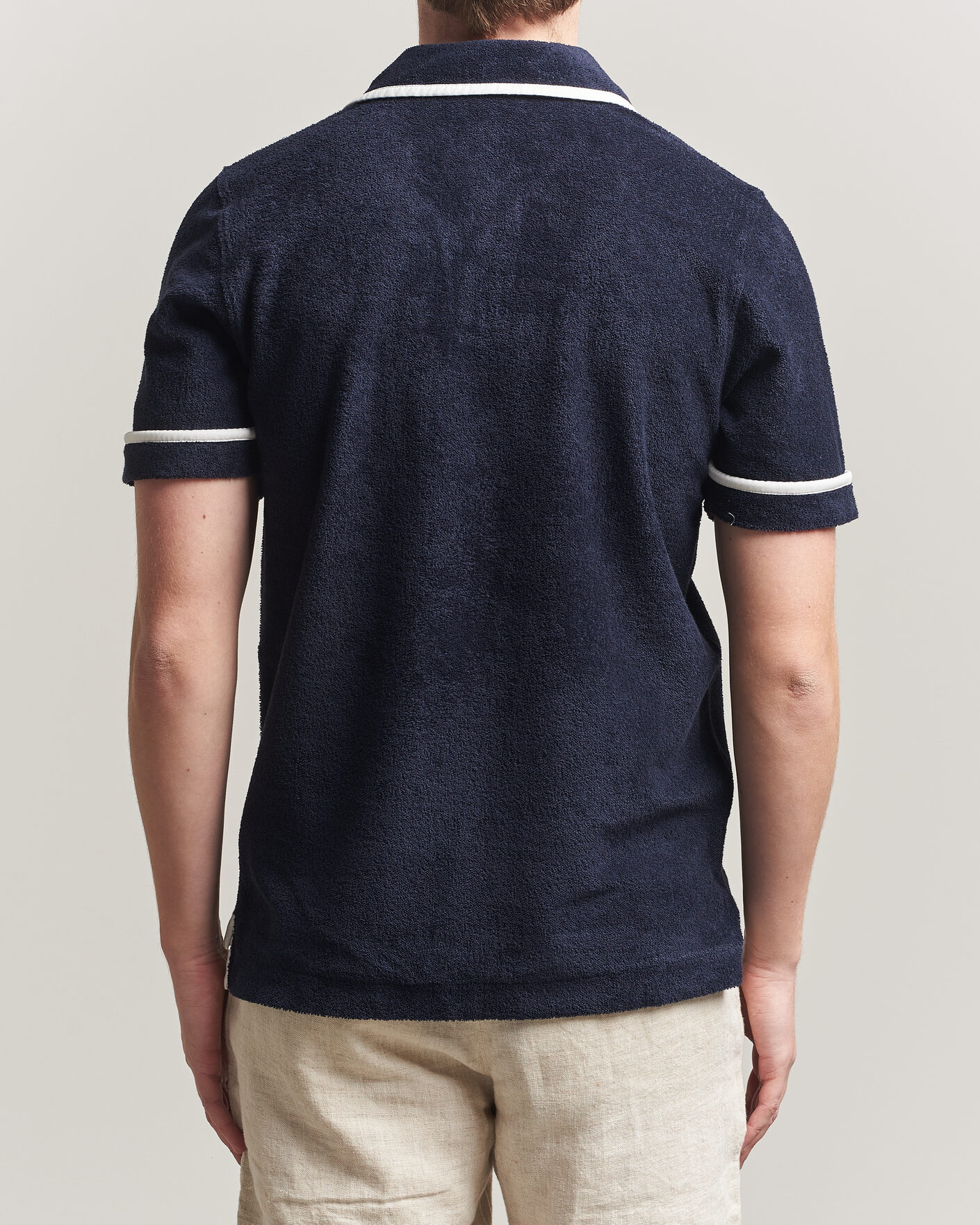 Herren | Poloshirts | Orlebar Brown | Ellery Towelling Polo Night Iris