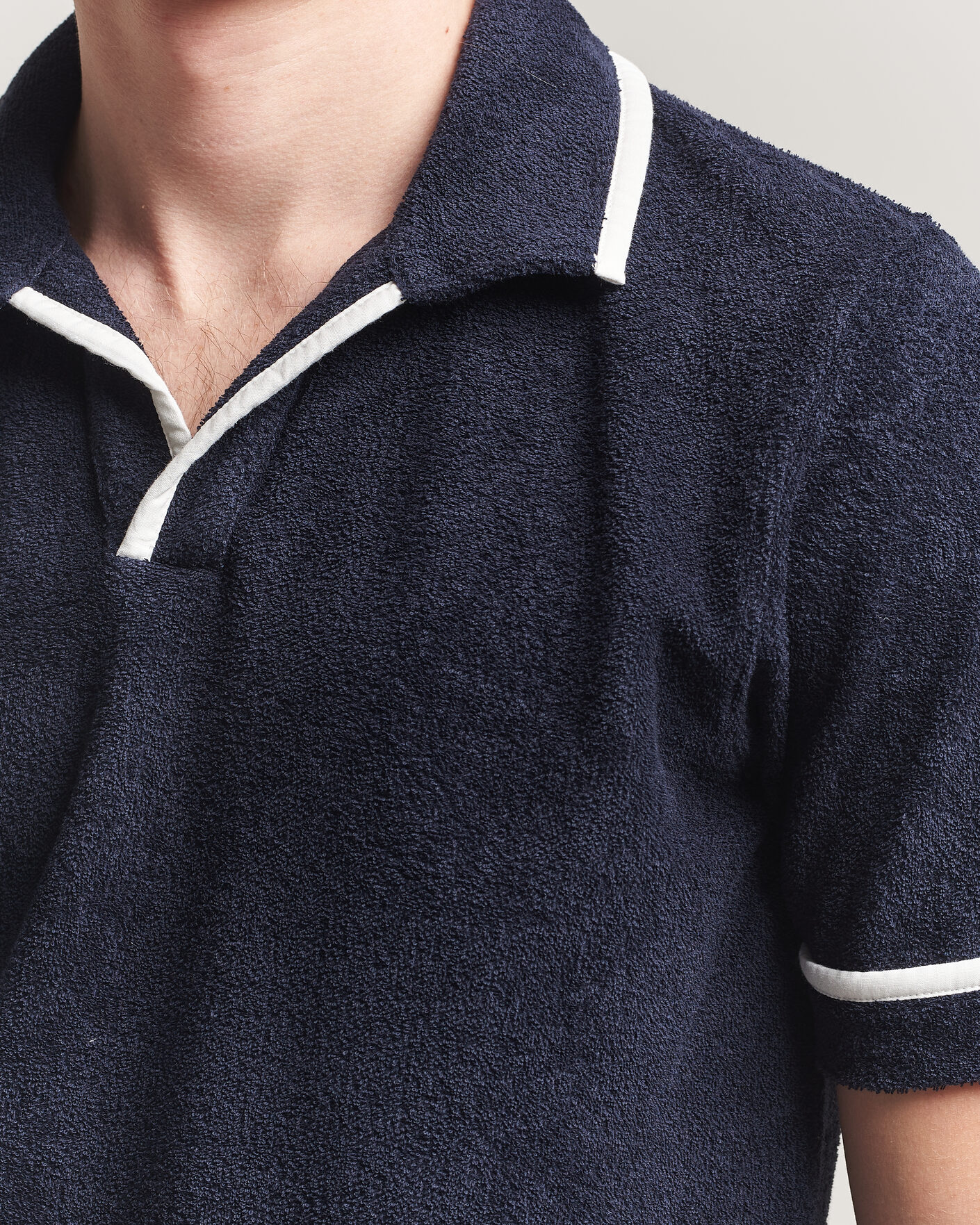 Herren | Poloshirts | Orlebar Brown | Ellery Towelling Polo Night Iris