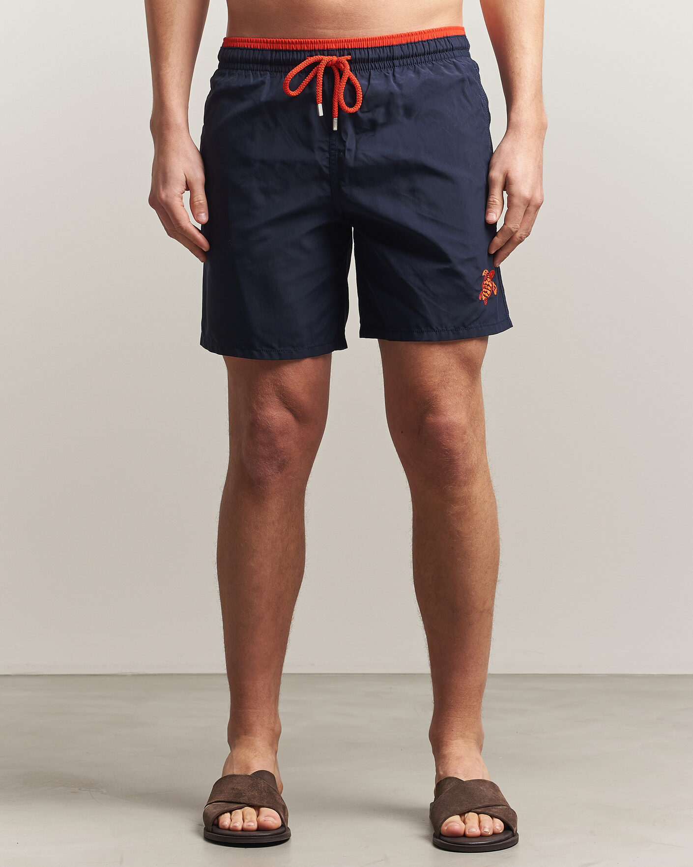 Herren | Badehosen | Vilebrequin | Moka Swimshorts Marine/Rouge