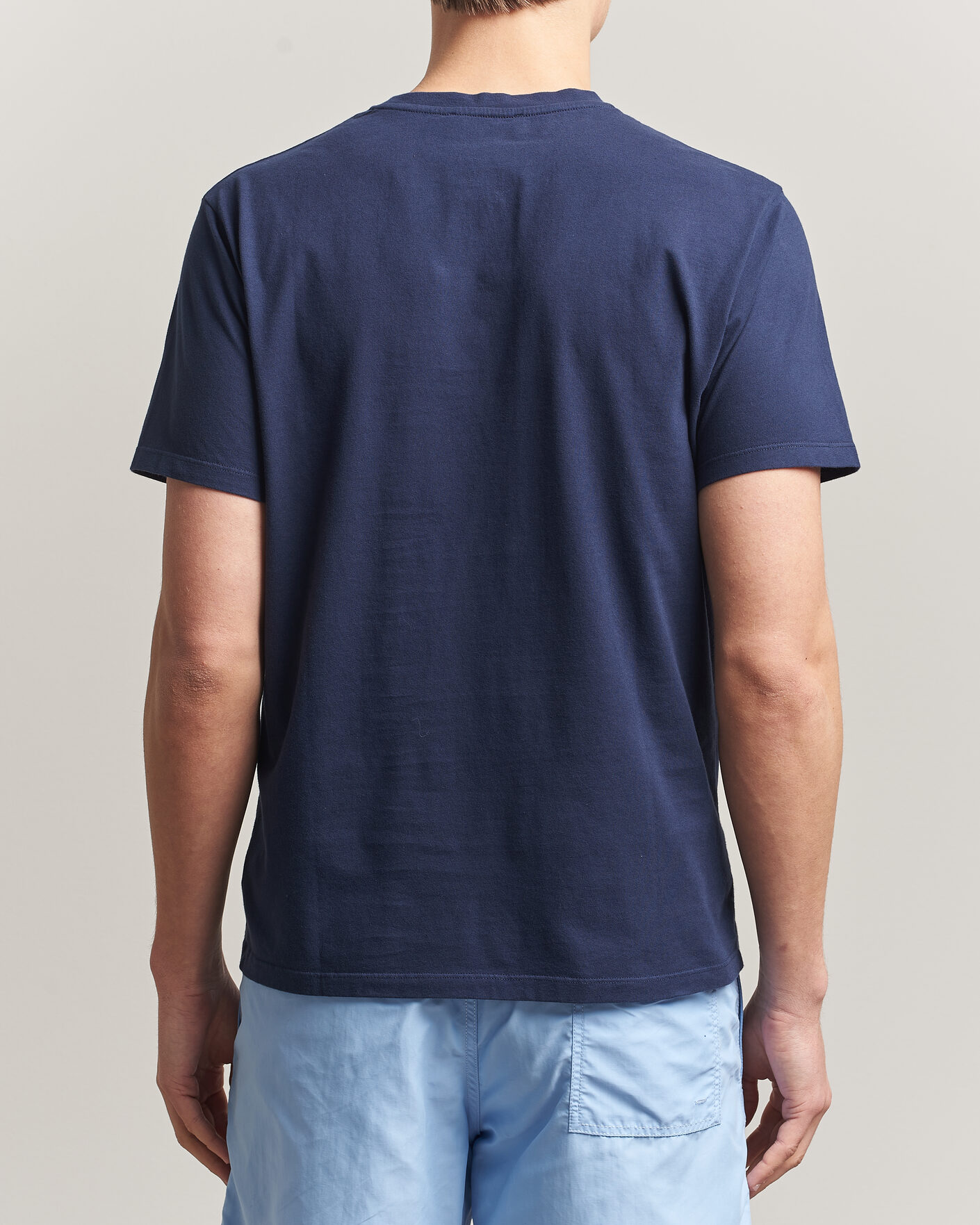 Herren | T-Shirts | Vilebrequin | Embroidered Crew Neck T-Shirt Bleu Marine