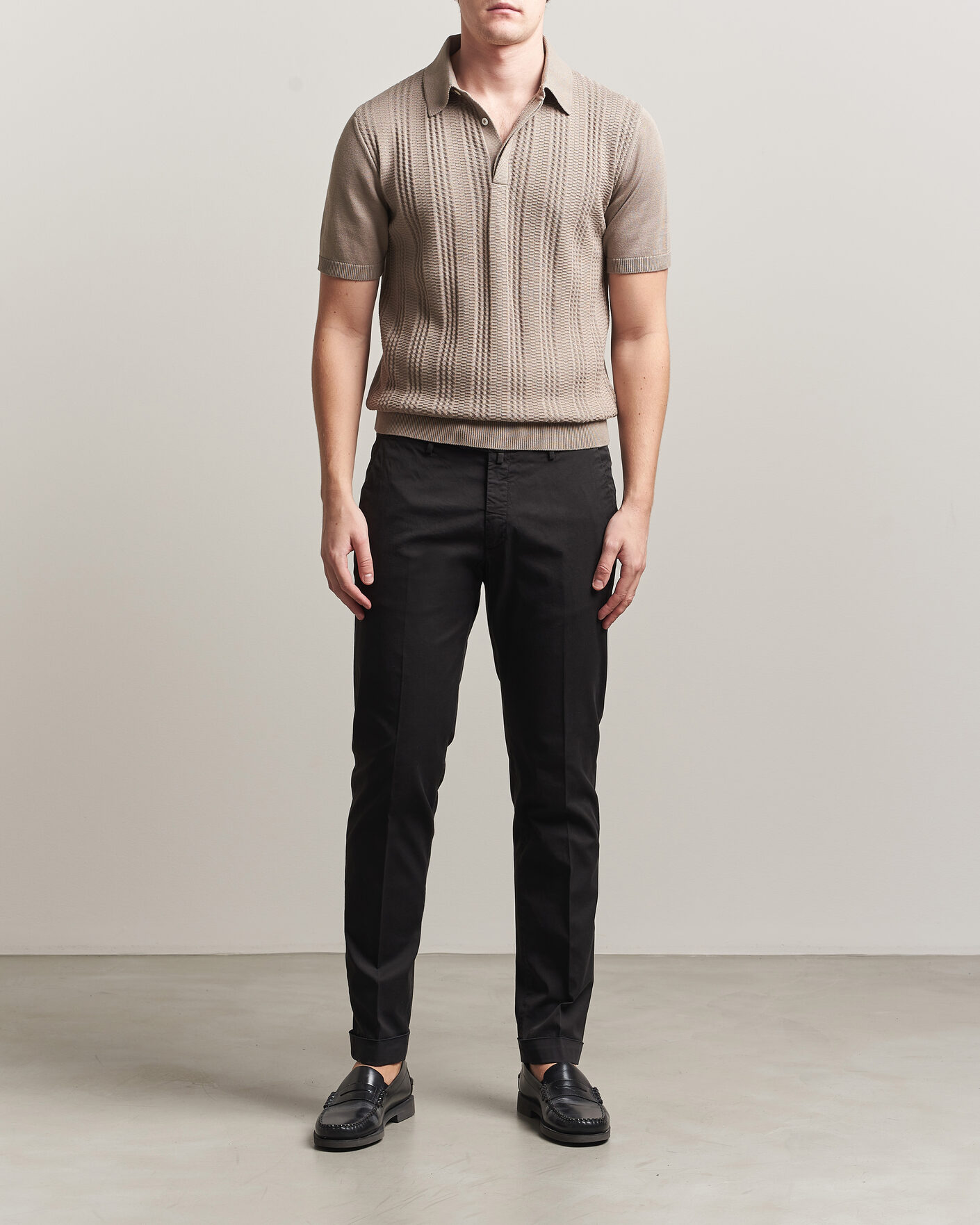 Herren | Hosen | Briglia 1949 | Slim Fit Cotton Chinos Black