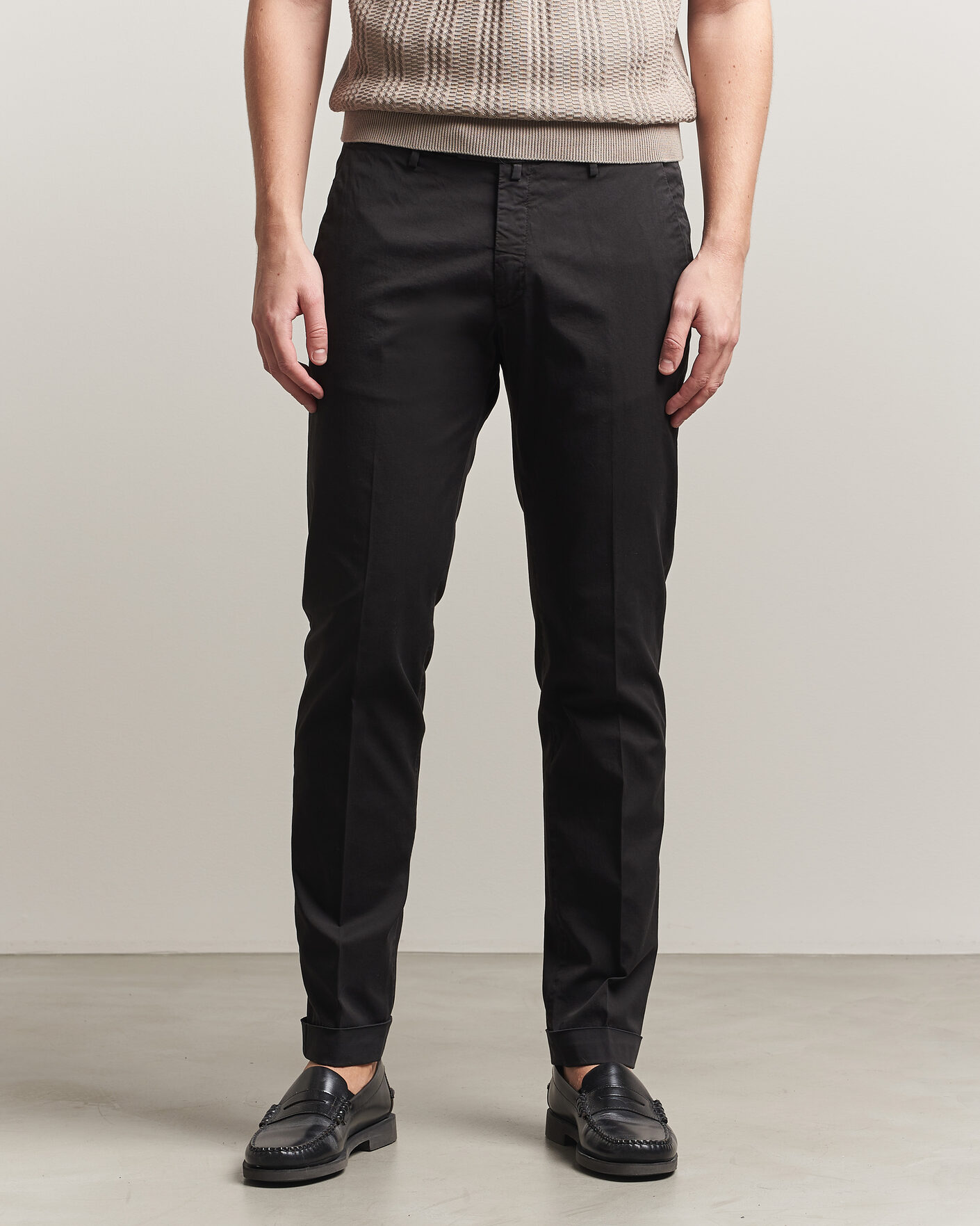 Herren | Hosen | Briglia 1949 | Slim Fit Cotton Chinos Black