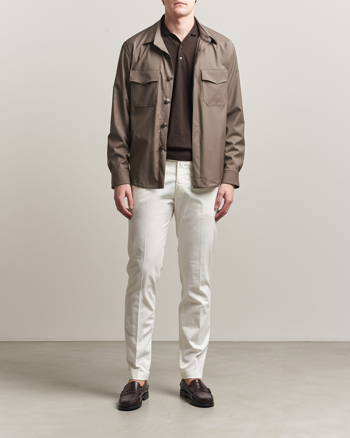 Herren | Hosen | Briglia 1949 | Slim Fit Cotton Chinos White