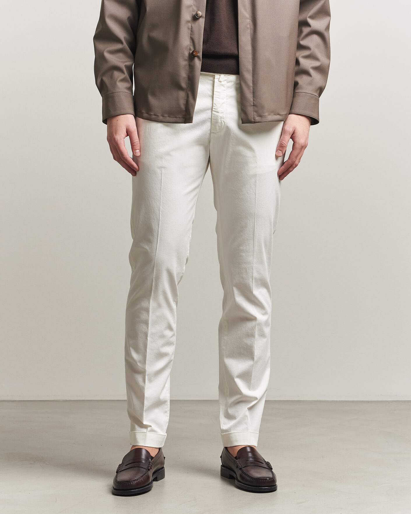 Herren | Hosen | Briglia 1949 | Slim Fit Cotton Chinos White