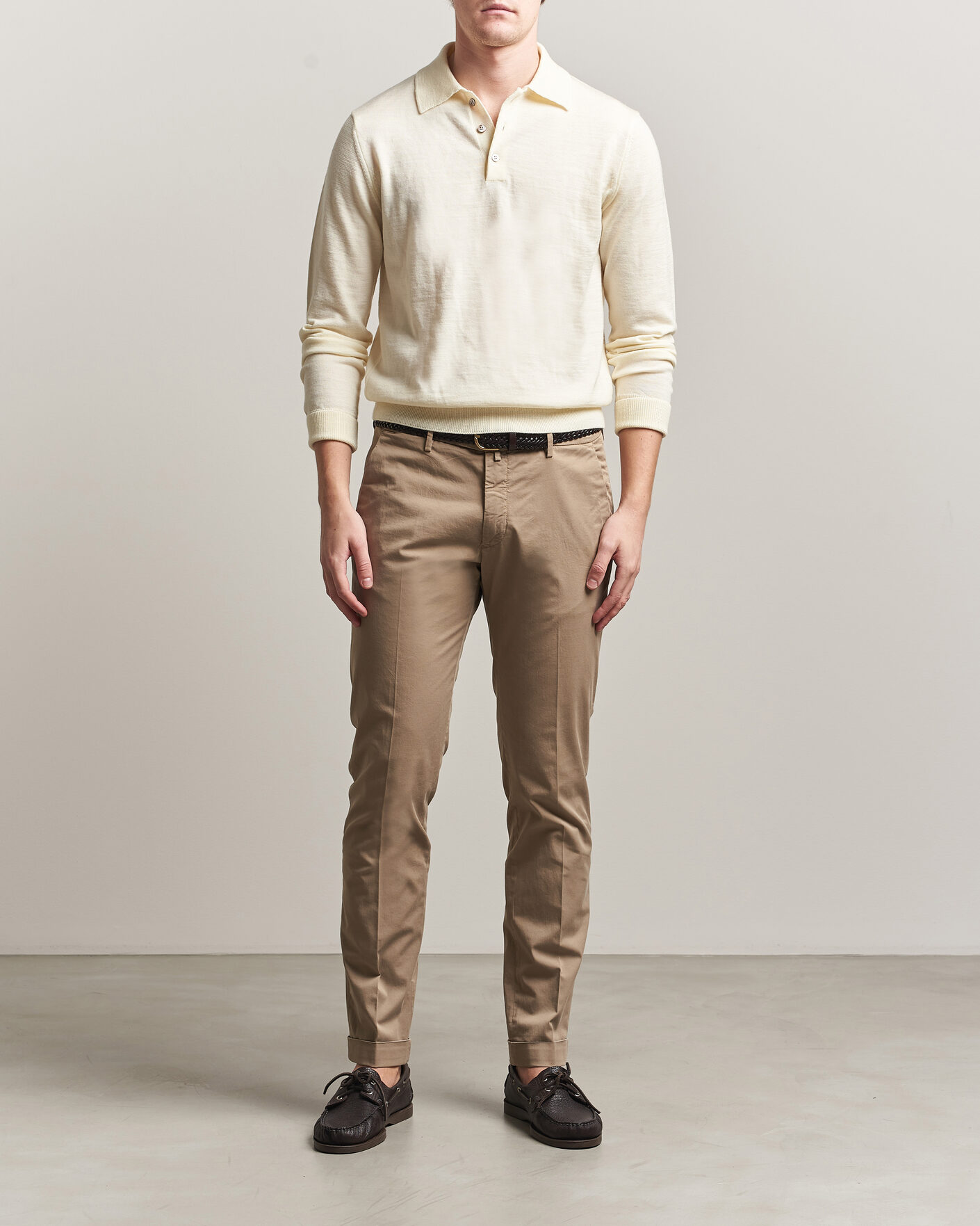 Herren | Hosen | Briglia 1949 | Slim Fit Cotton Chinos Taupe