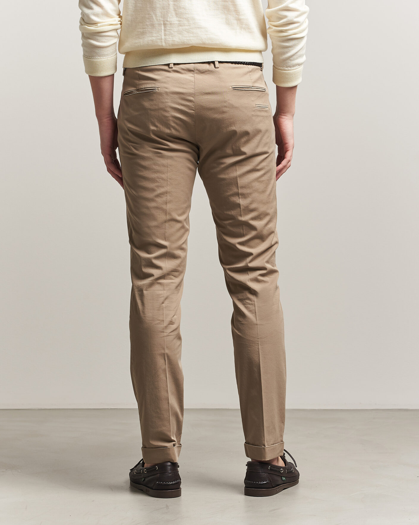 Herren | Hosen | Briglia 1949 | Slim Fit Cotton Chinos Taupe