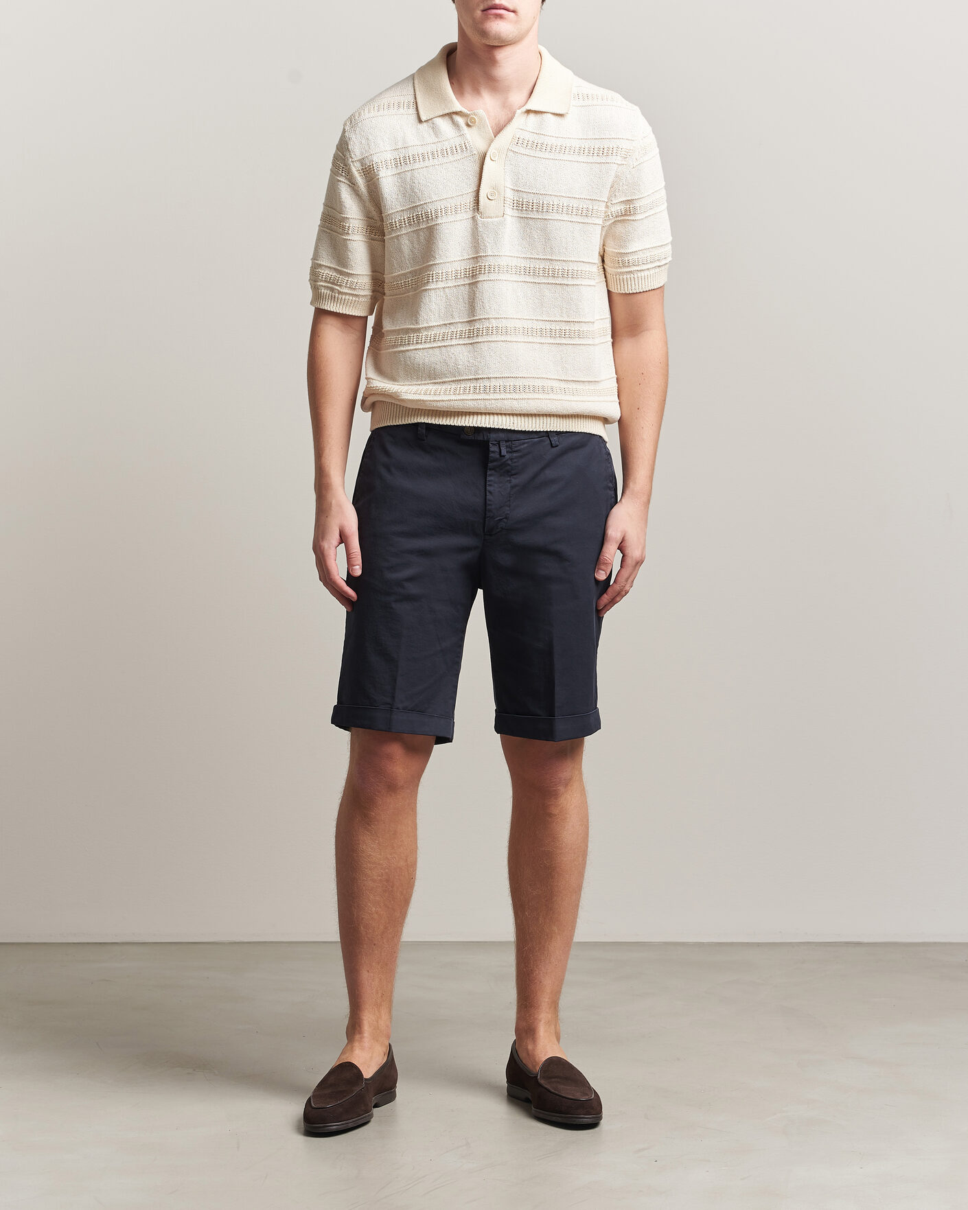 Herren | Shorts | Briglia 1949 | Cotton Stretch Shorts Navy