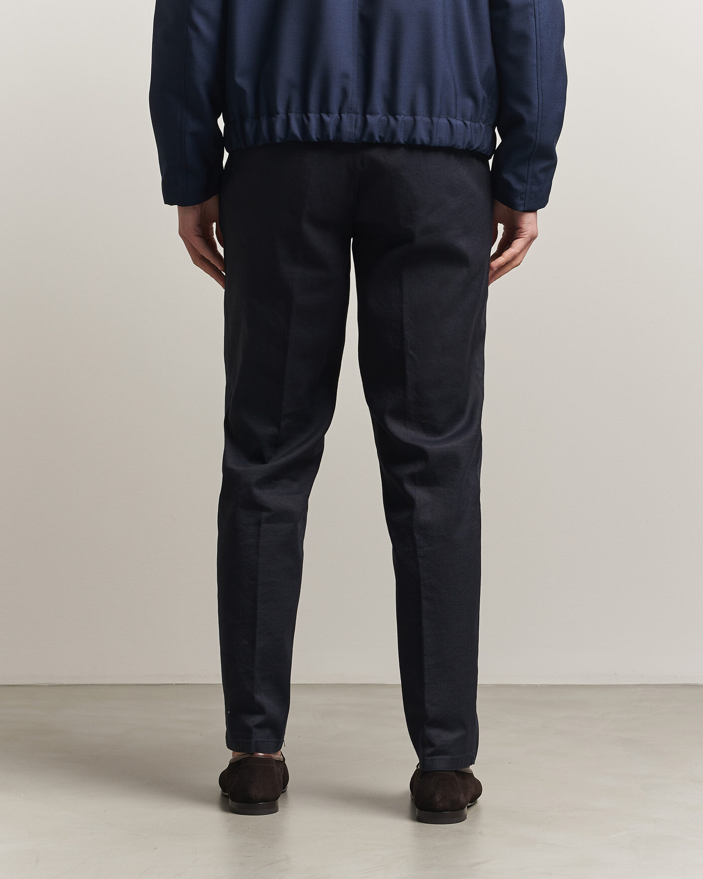 Herren | Hosen | Briglia 1949 | Pleated Linen Trousers Navy