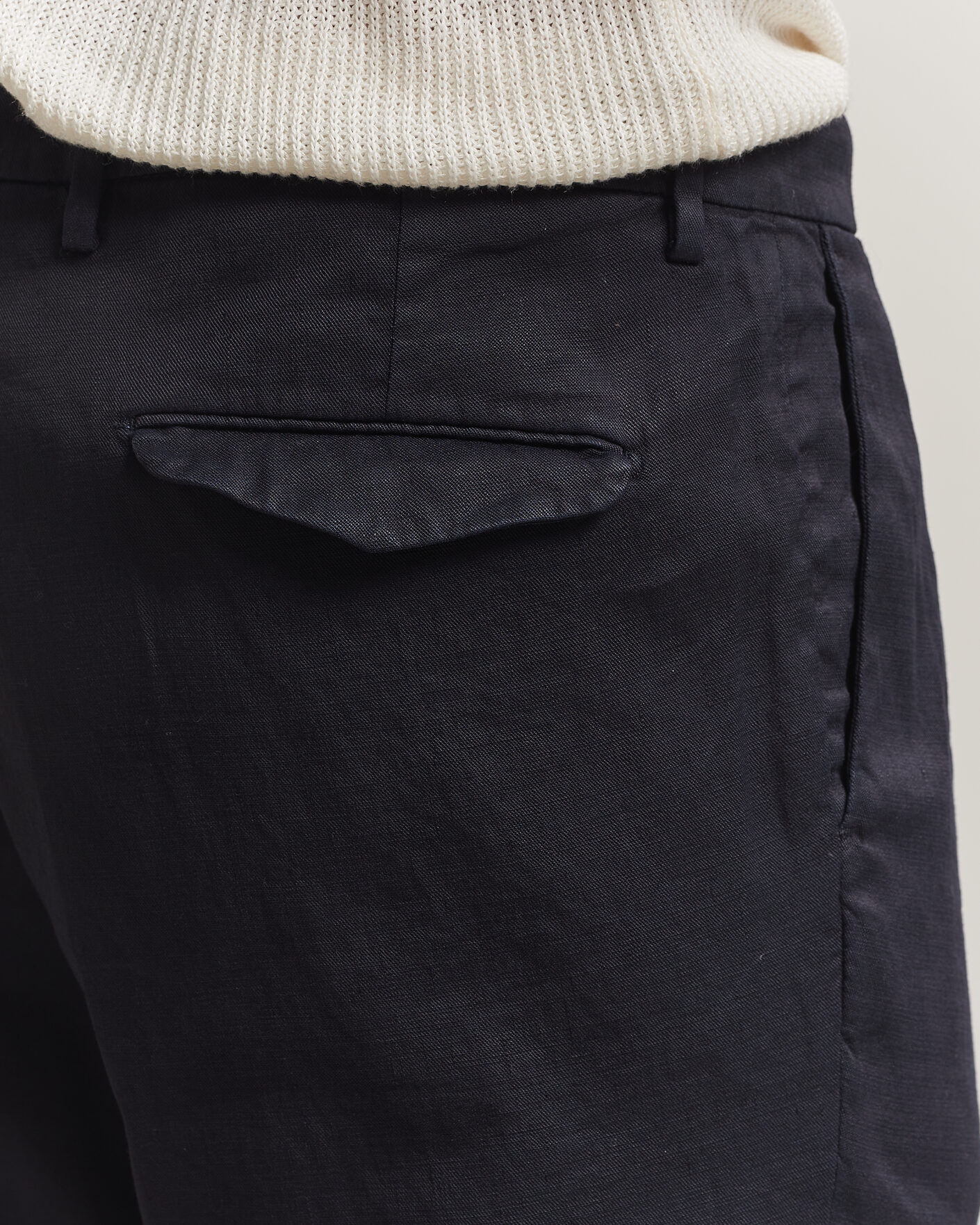 Herren | Hosen | Briglia 1949 | Pleated Linen Trousers Navy